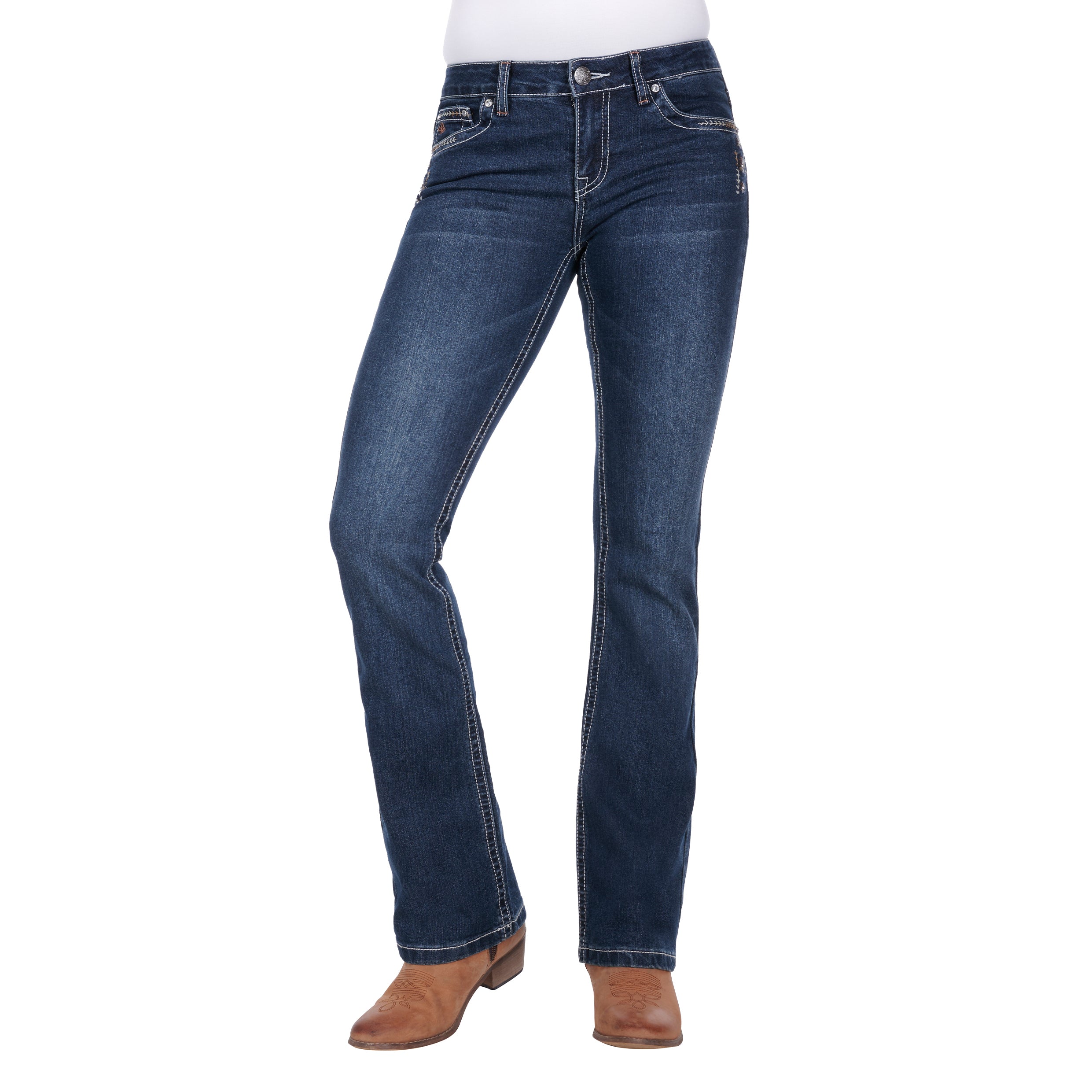 Pure Western Wms Lola Bcut Jean 34 One / 10