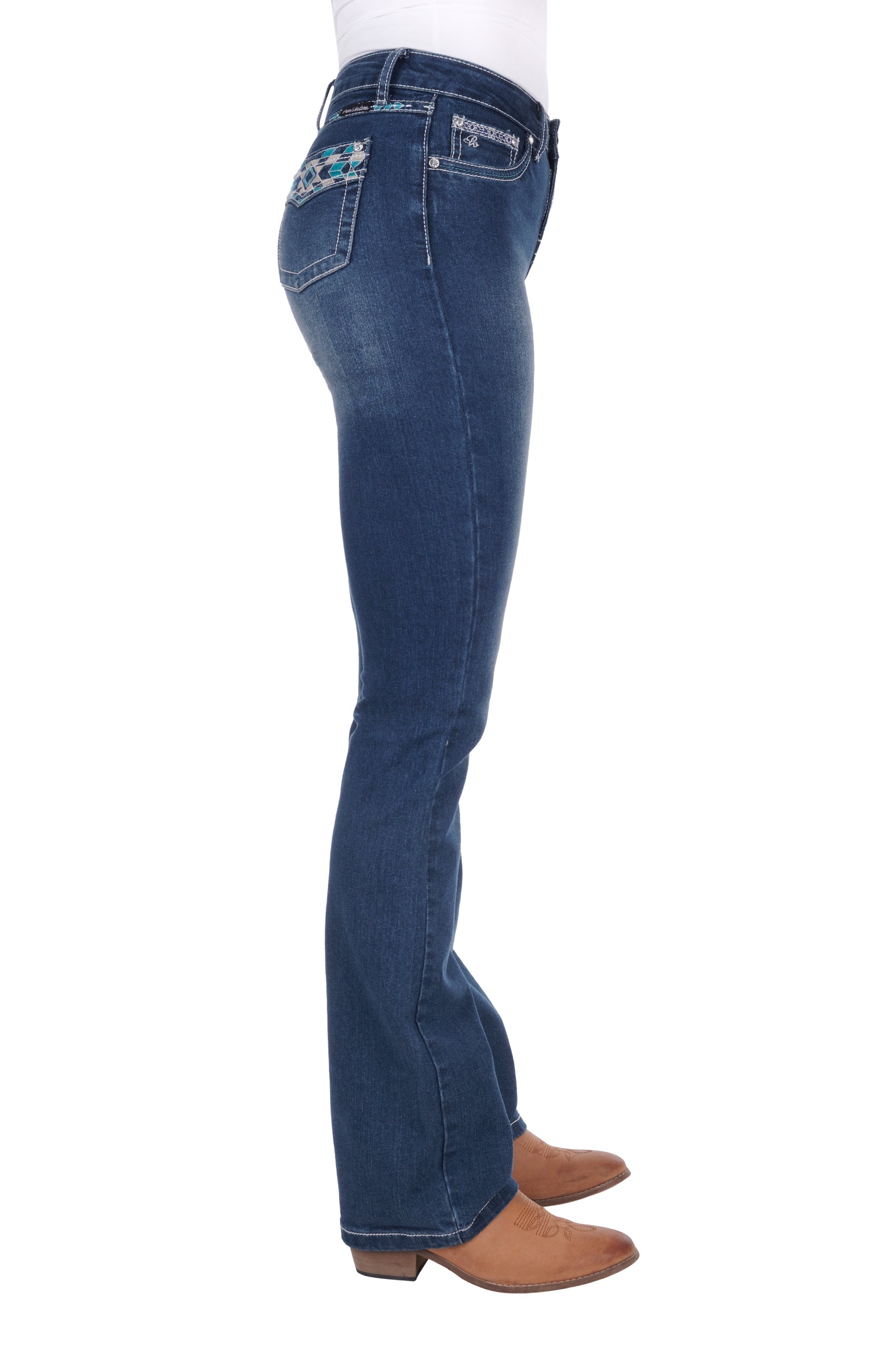 Pure Western Wms Abbi HW Bcut Jean 34 One / 34