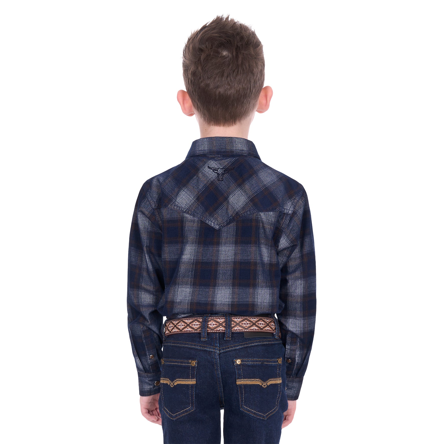 Pure Western Boys Harley Cord Shirt