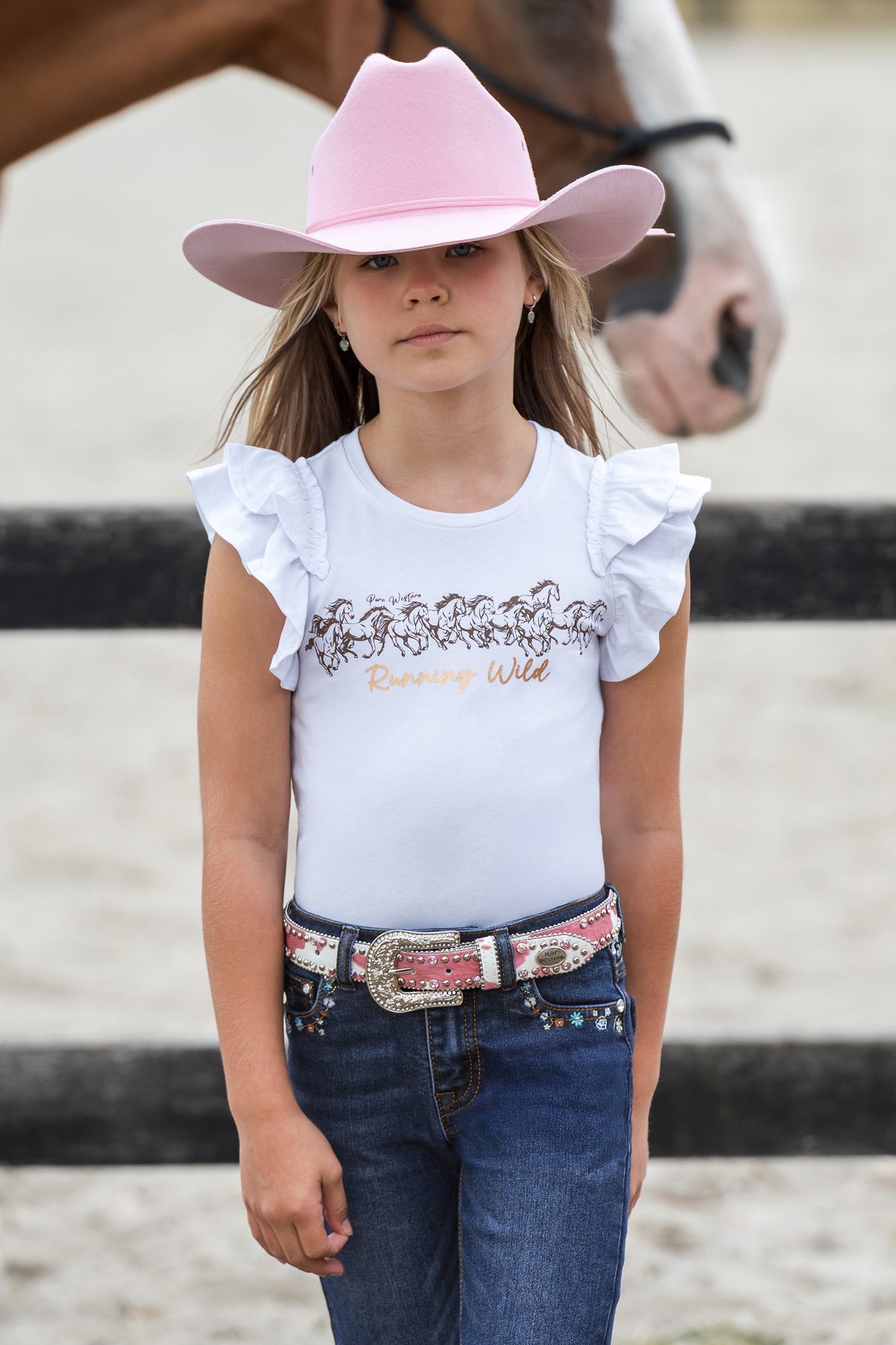 Pure Western Girls Harper SS Tee