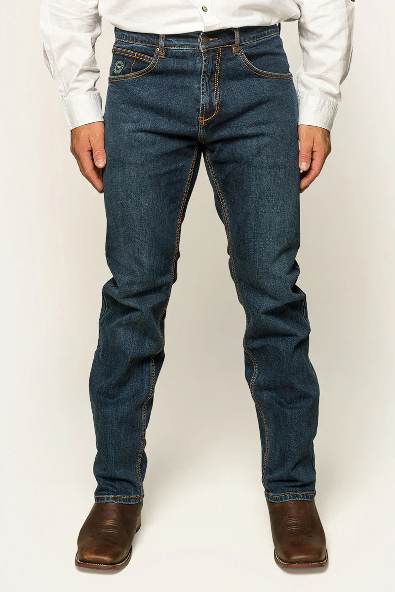Ringers Muster Slim Straight Jean Mid Wash Blue / 3436