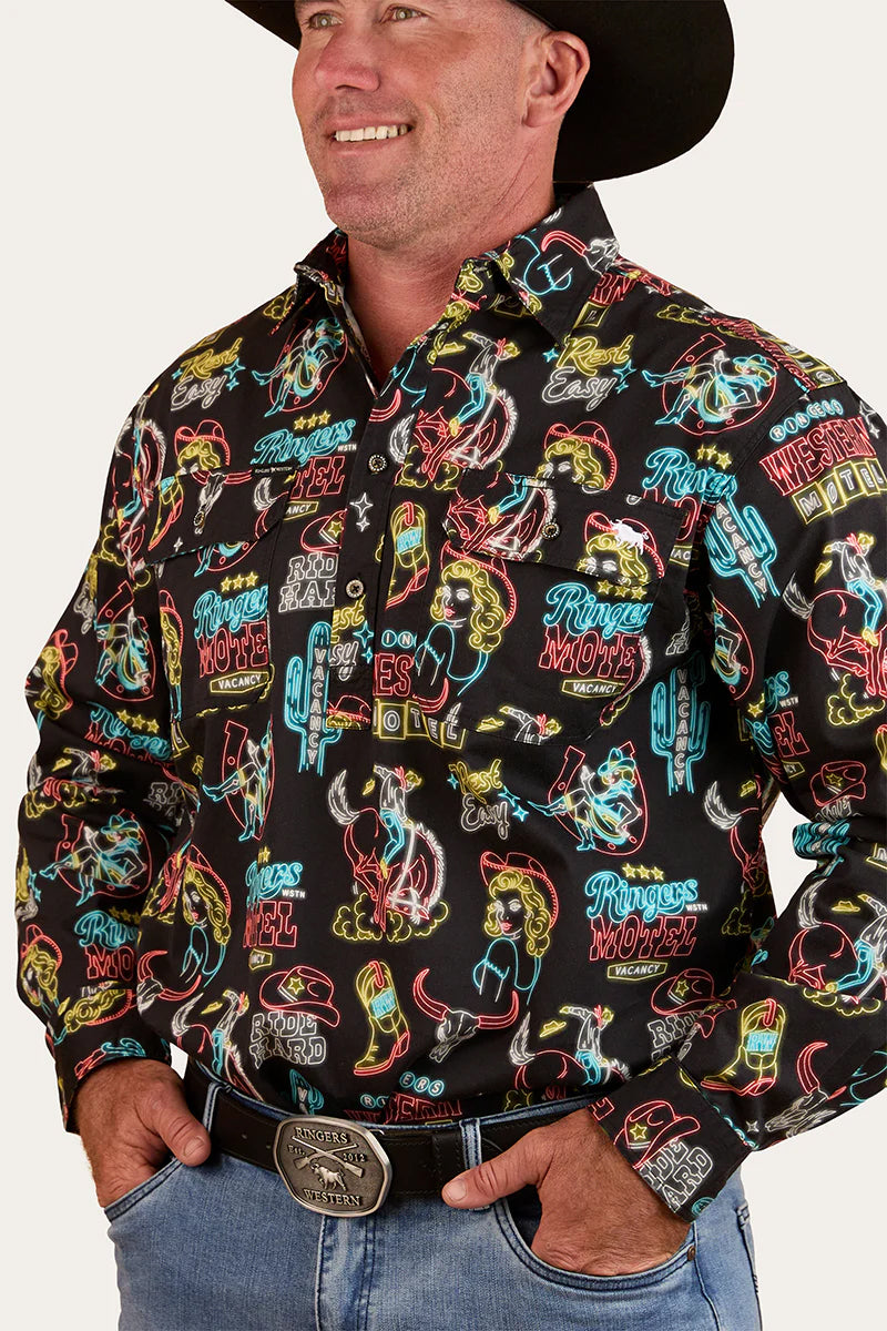 Ringers Dyno Mens Work Shirt Black/Multi / XX Large