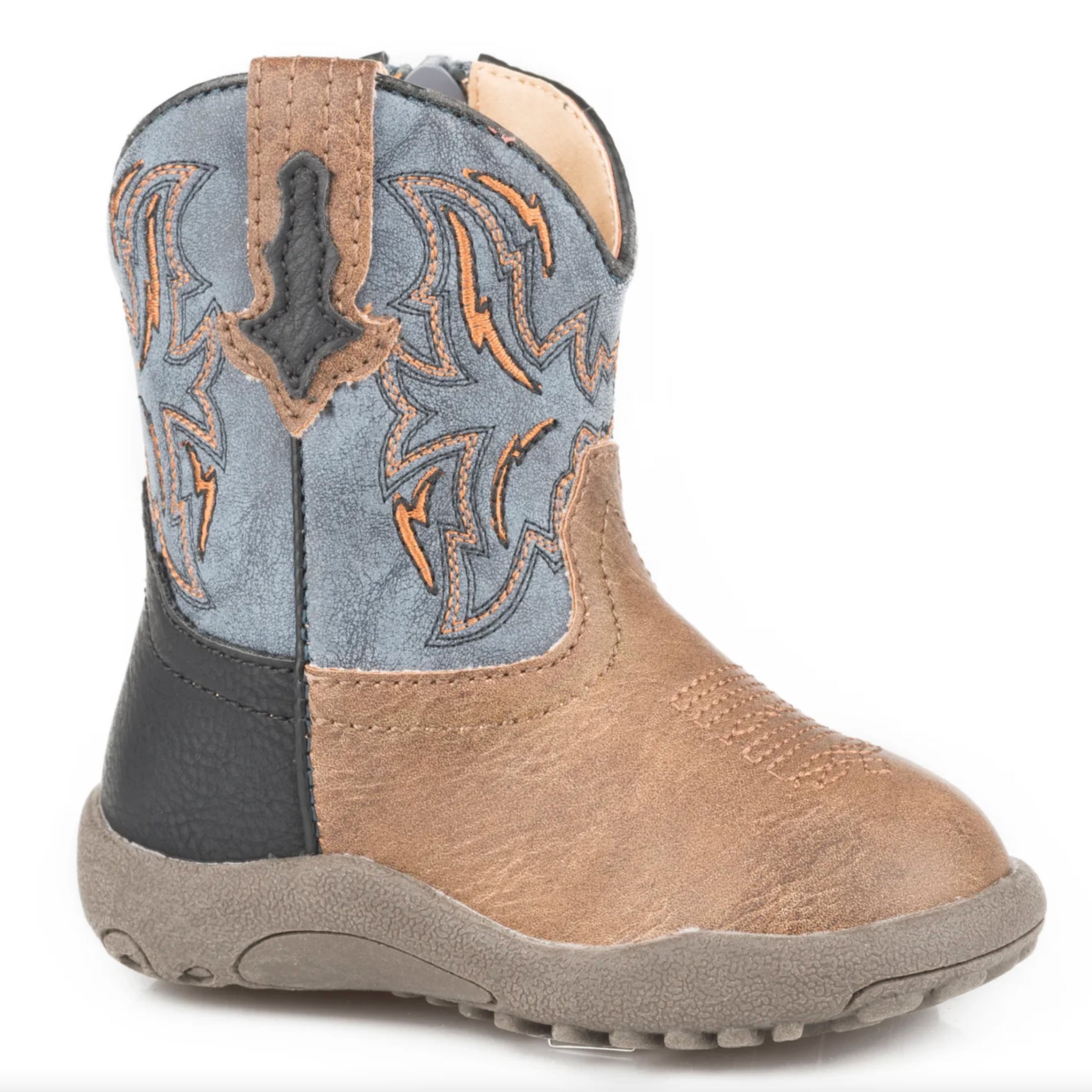 Roper Infant Cowbaby Dalton Tan/Blue / 1