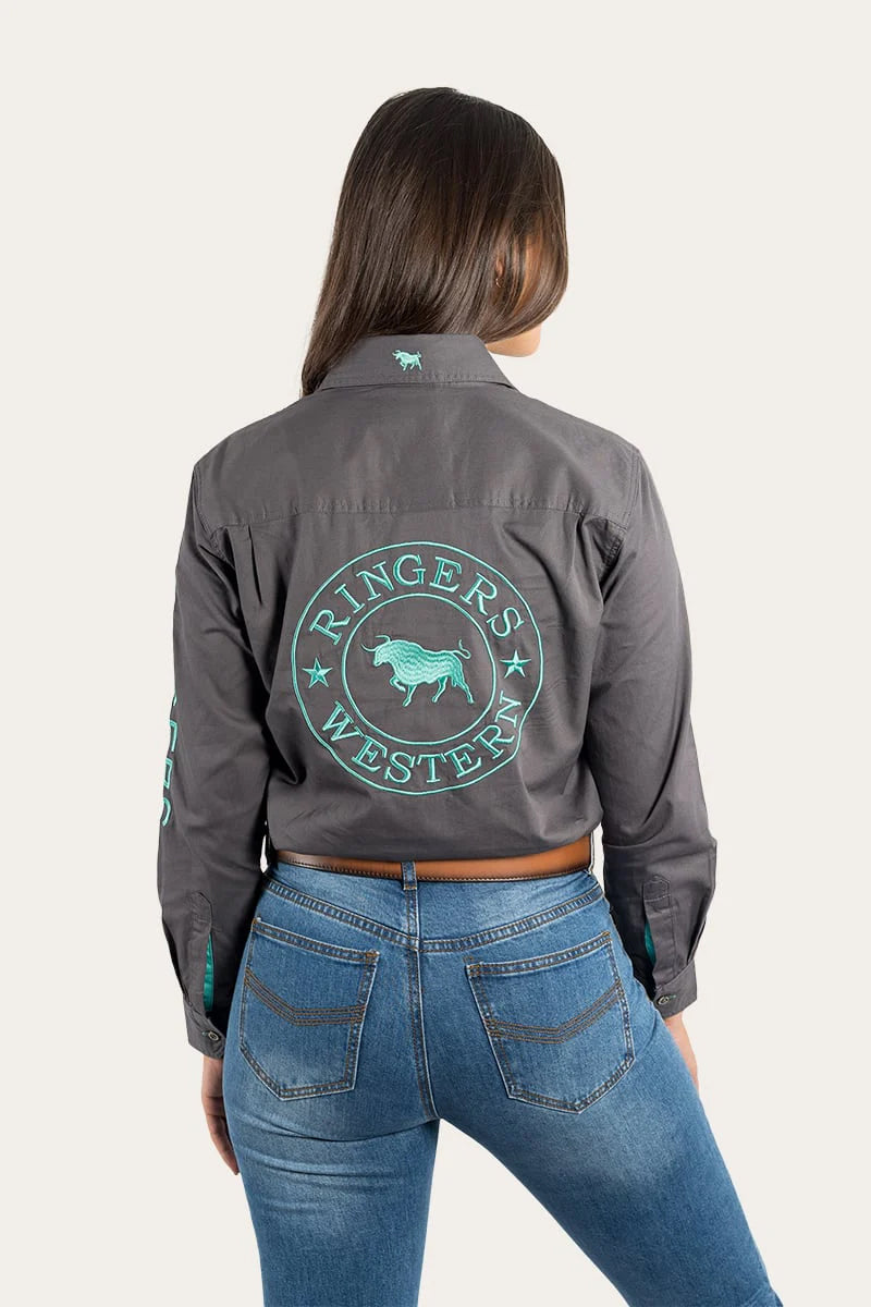 Ringers Jillaroo FB Shirt Black/Melon / 10