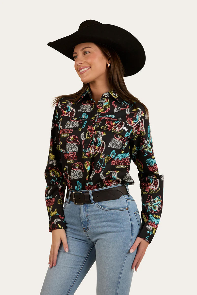 Ringers Dyno Wmns Work Shirt Black/Multi / 10