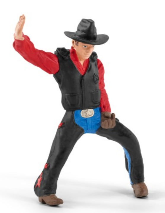 Schleich Bull Riding with Cowboy%