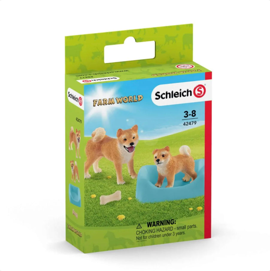 Schleich Shiba Inu Mother and Puppy%