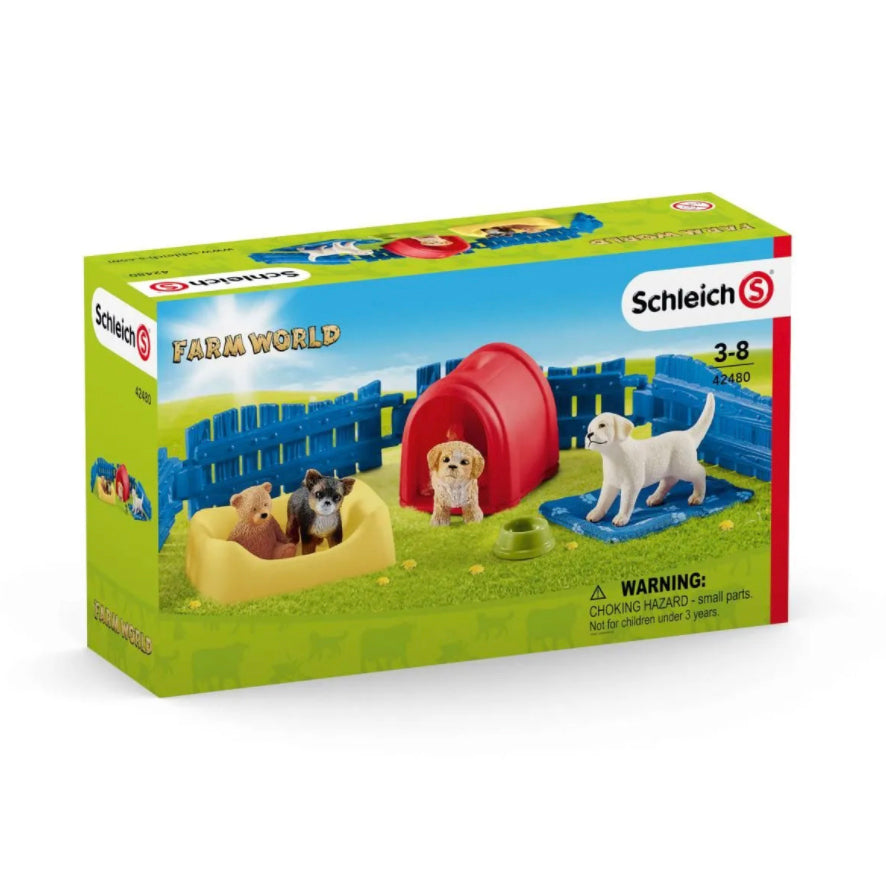 Schleich Puppy Pen