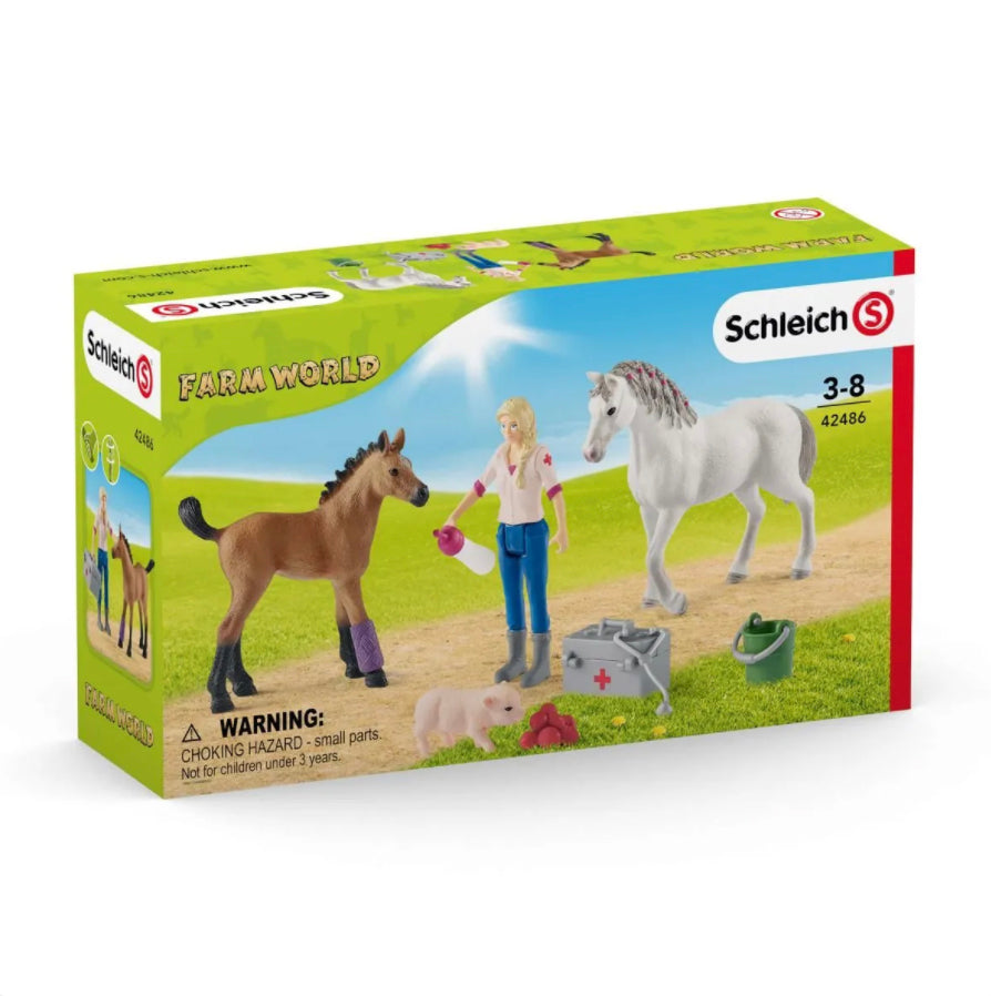 Schleich Vet Visiting Mare and Foal