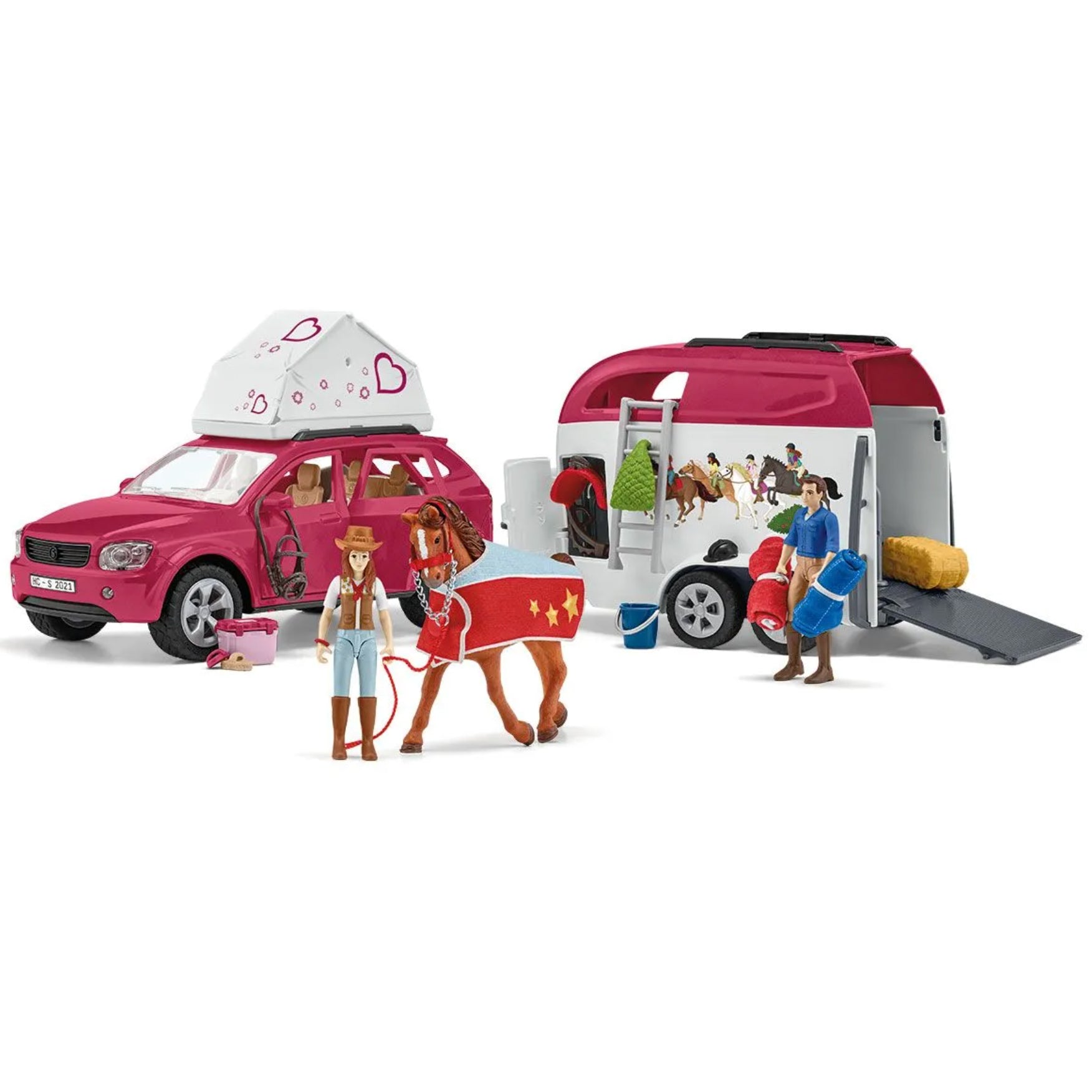 Schleich Horse Adventure w/Car&Trailer