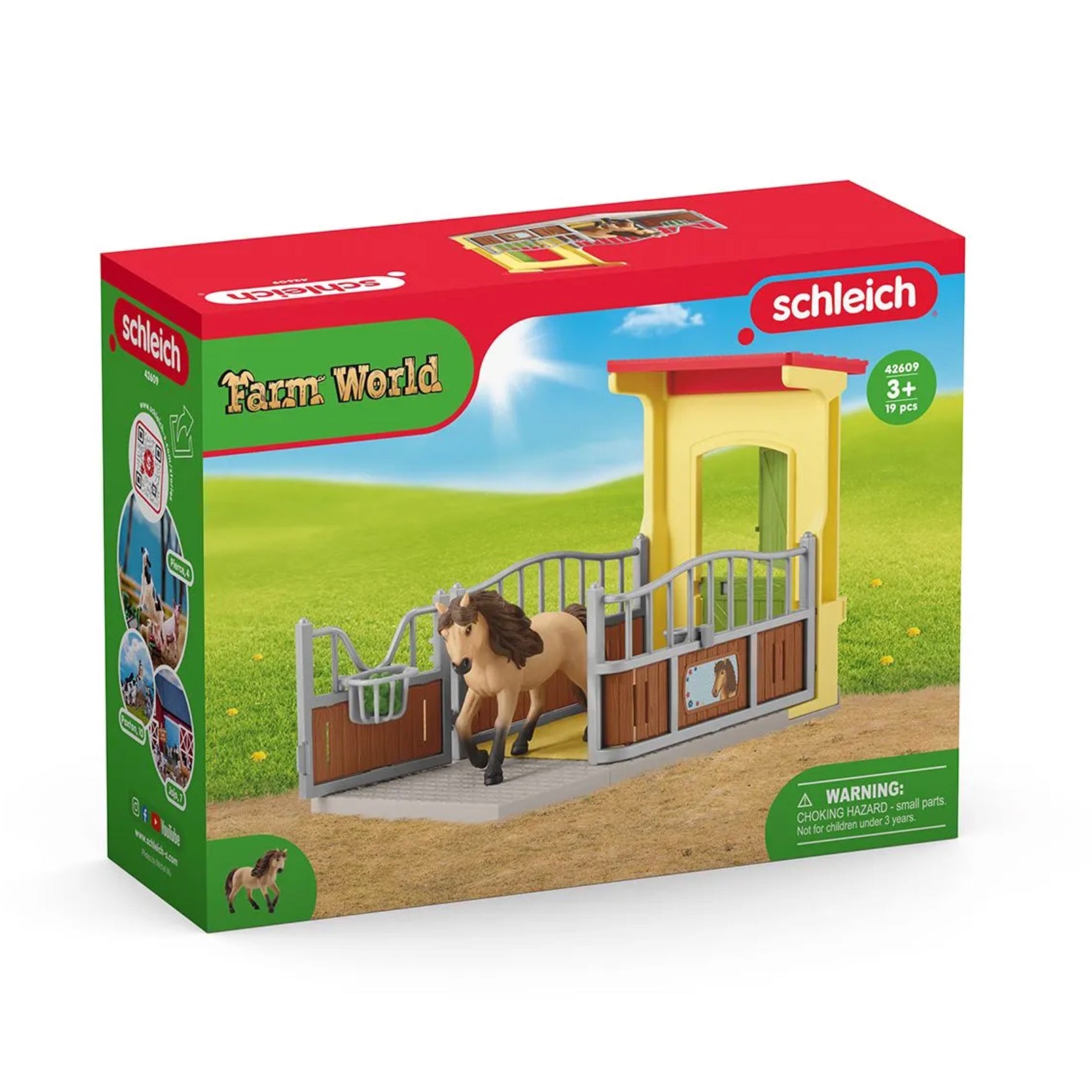 Schleich Box w/Icelandic Pony Stallion