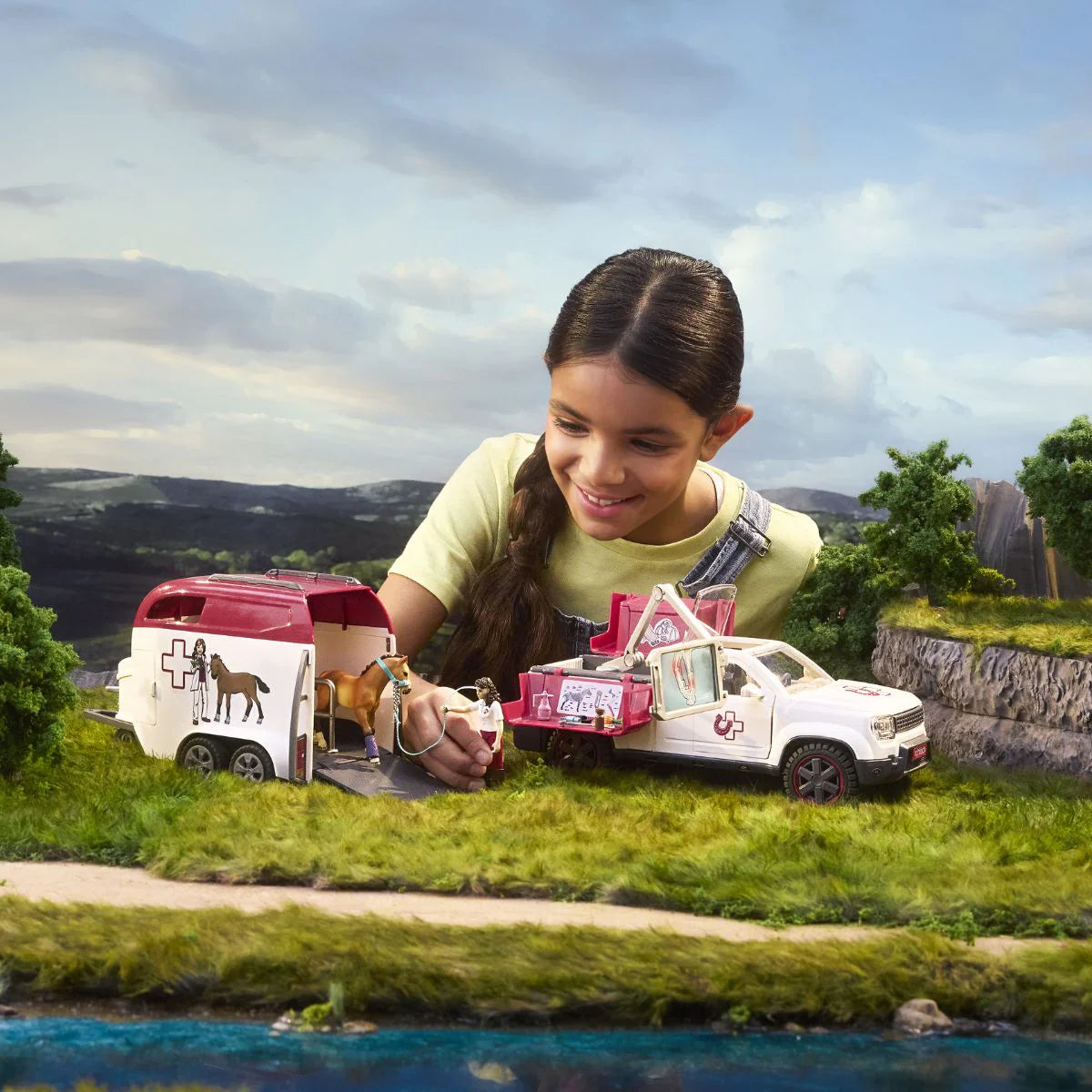 Schleich Mobile Vet w/Trailer