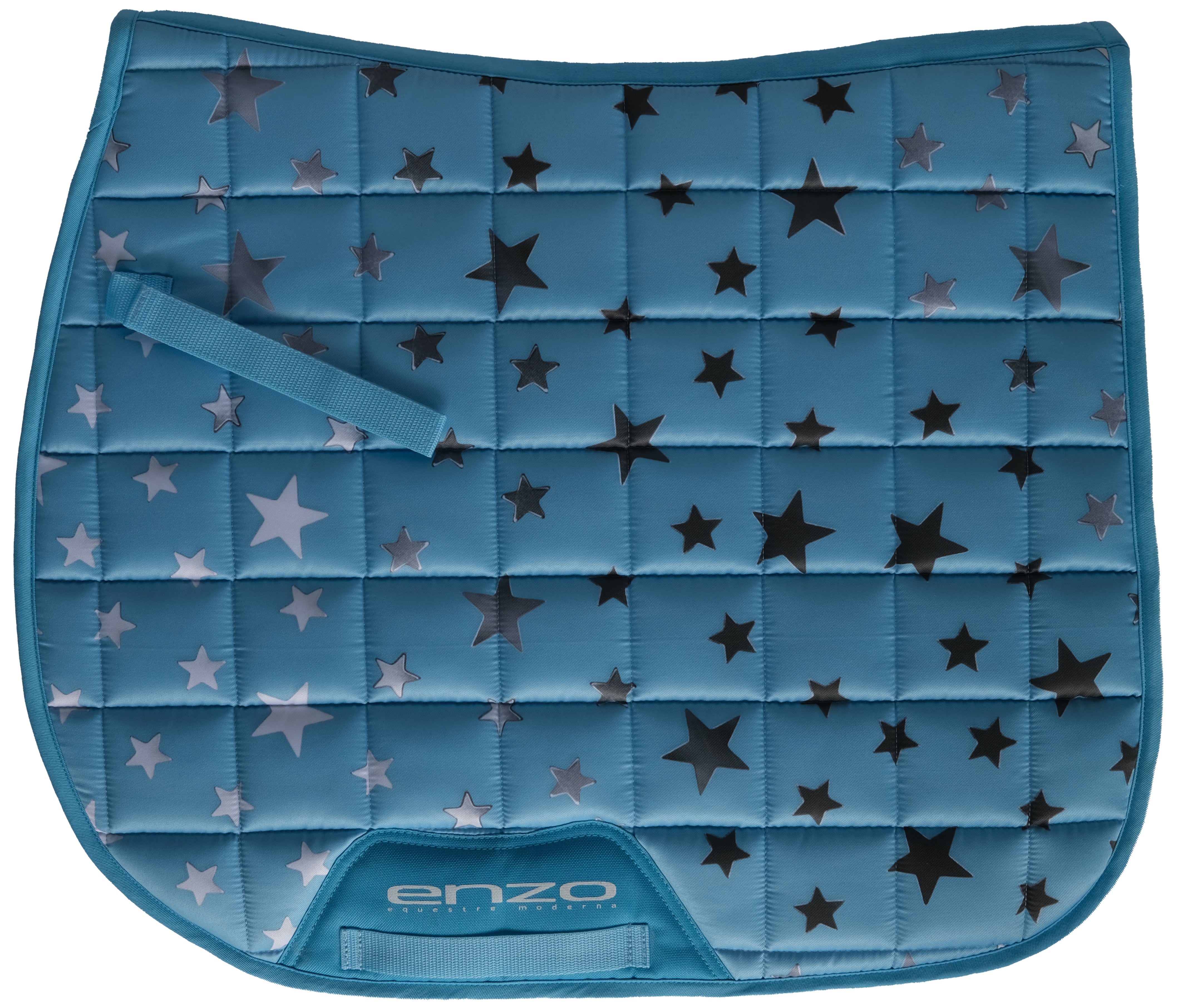 Enzo Star Print Saddle Pad Teal / Full