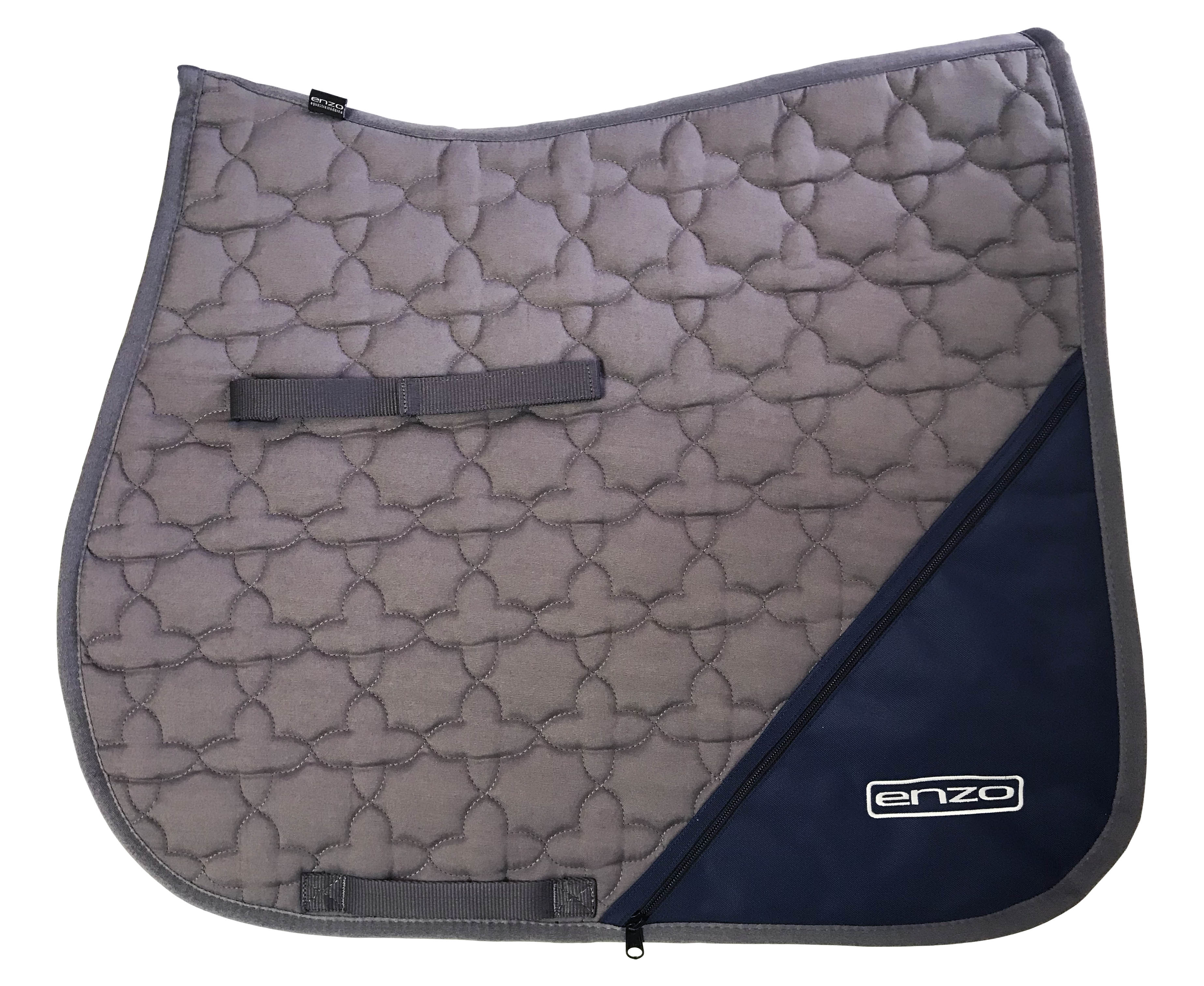 Enzo GP Saddle Pad w/ Zip Pocket Grey / All