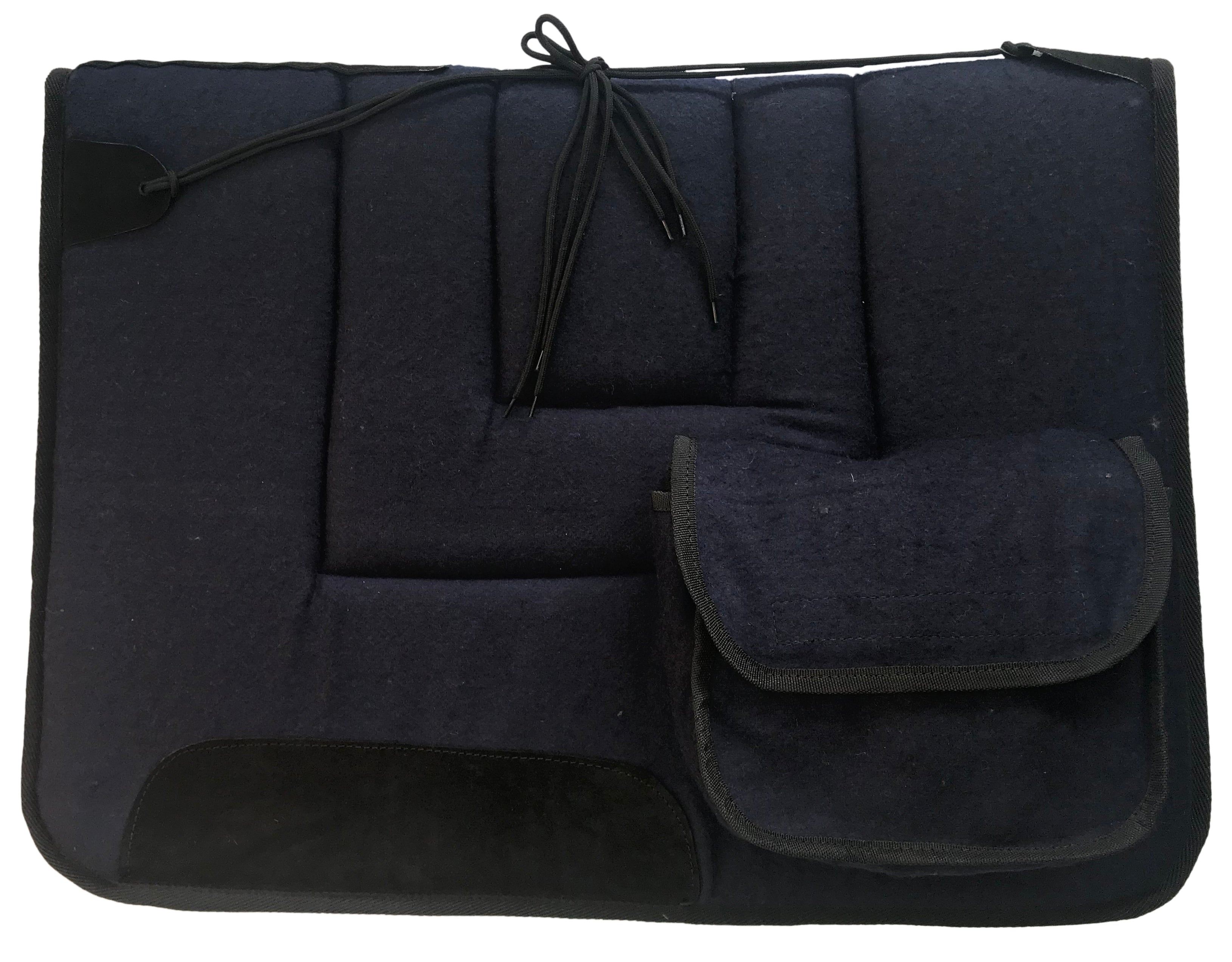 Stock Saddle Cloth Wool Burgundy / All