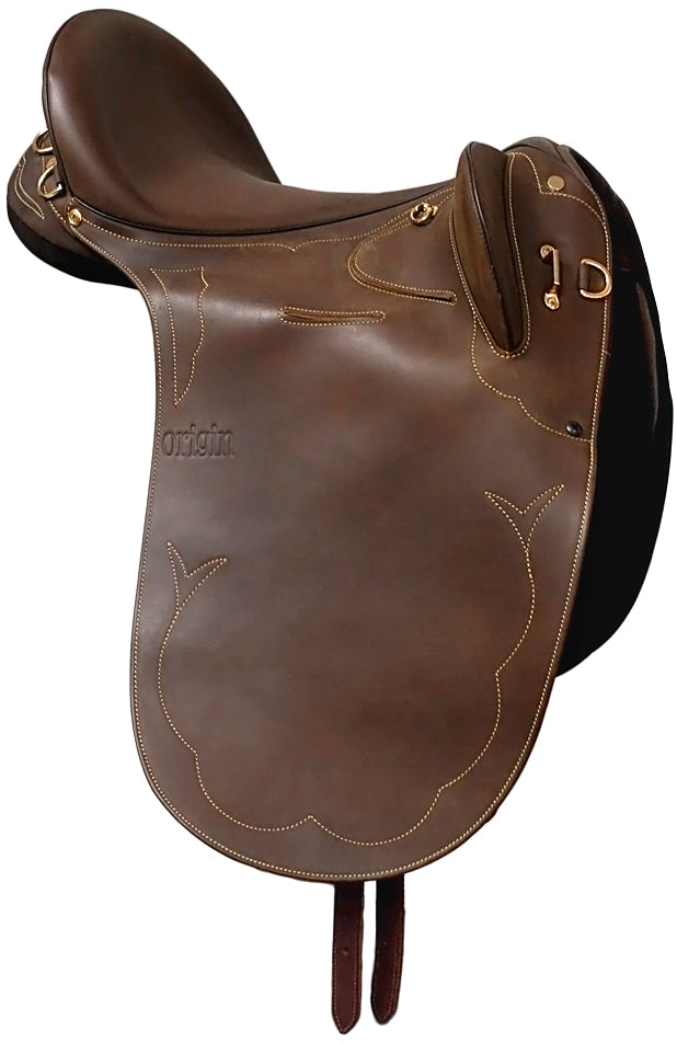 Origin Ufit Leather Stock Saddle Brown / 17