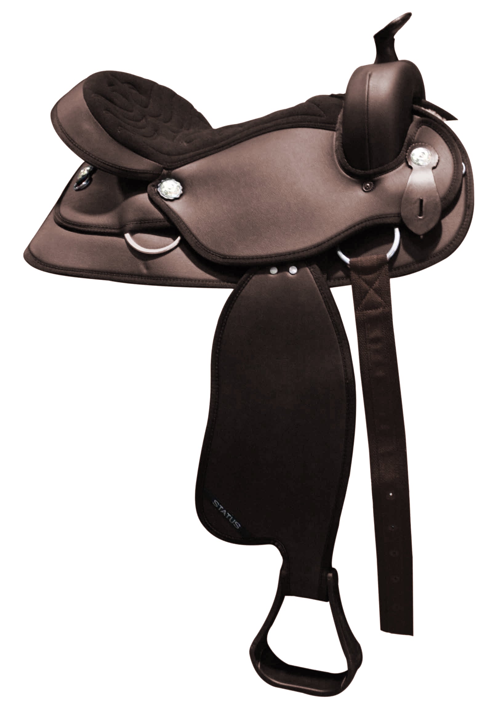 Western Saddle Synthetic MS Black / 14