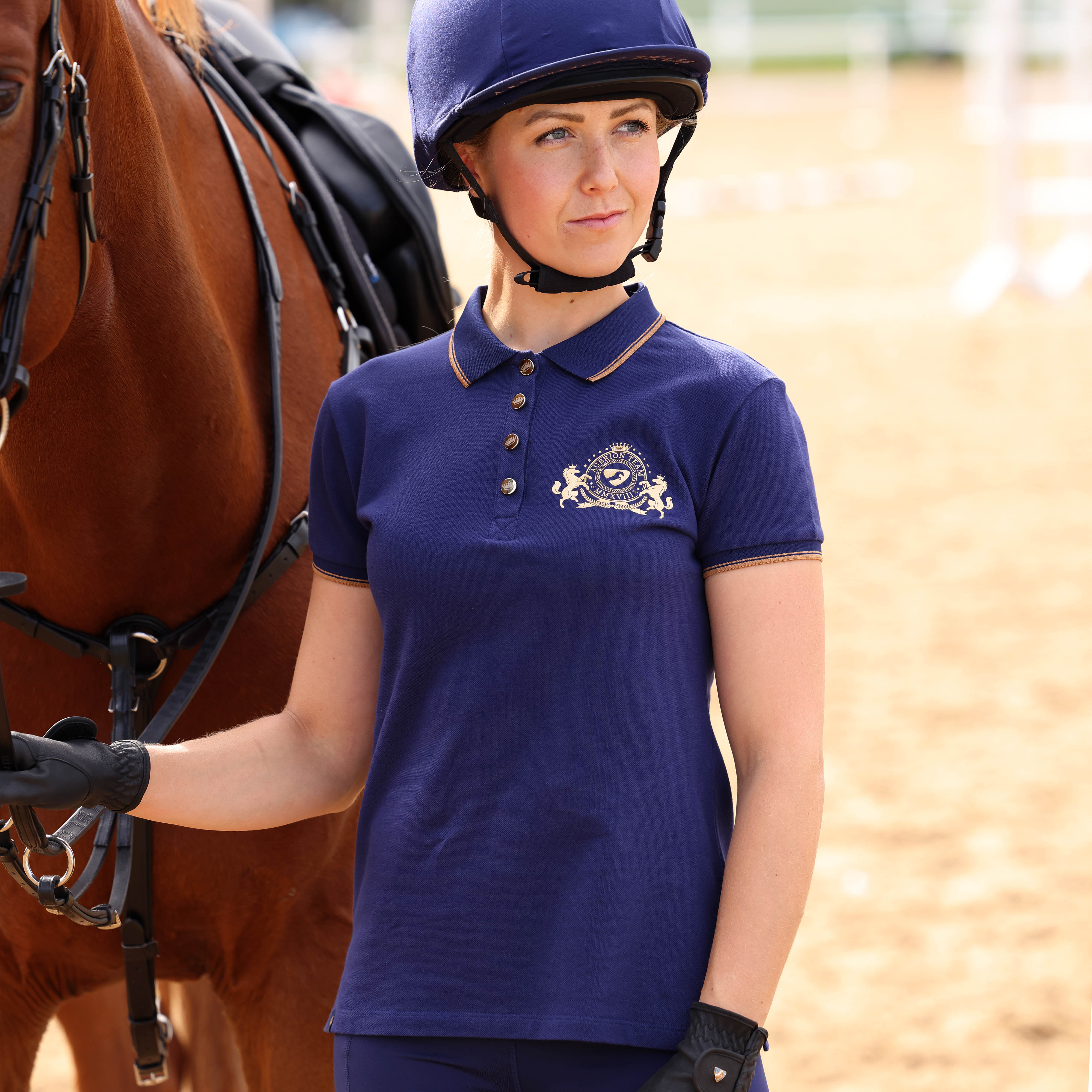 Shires Aubrion Team SS Polo Midnight / Large