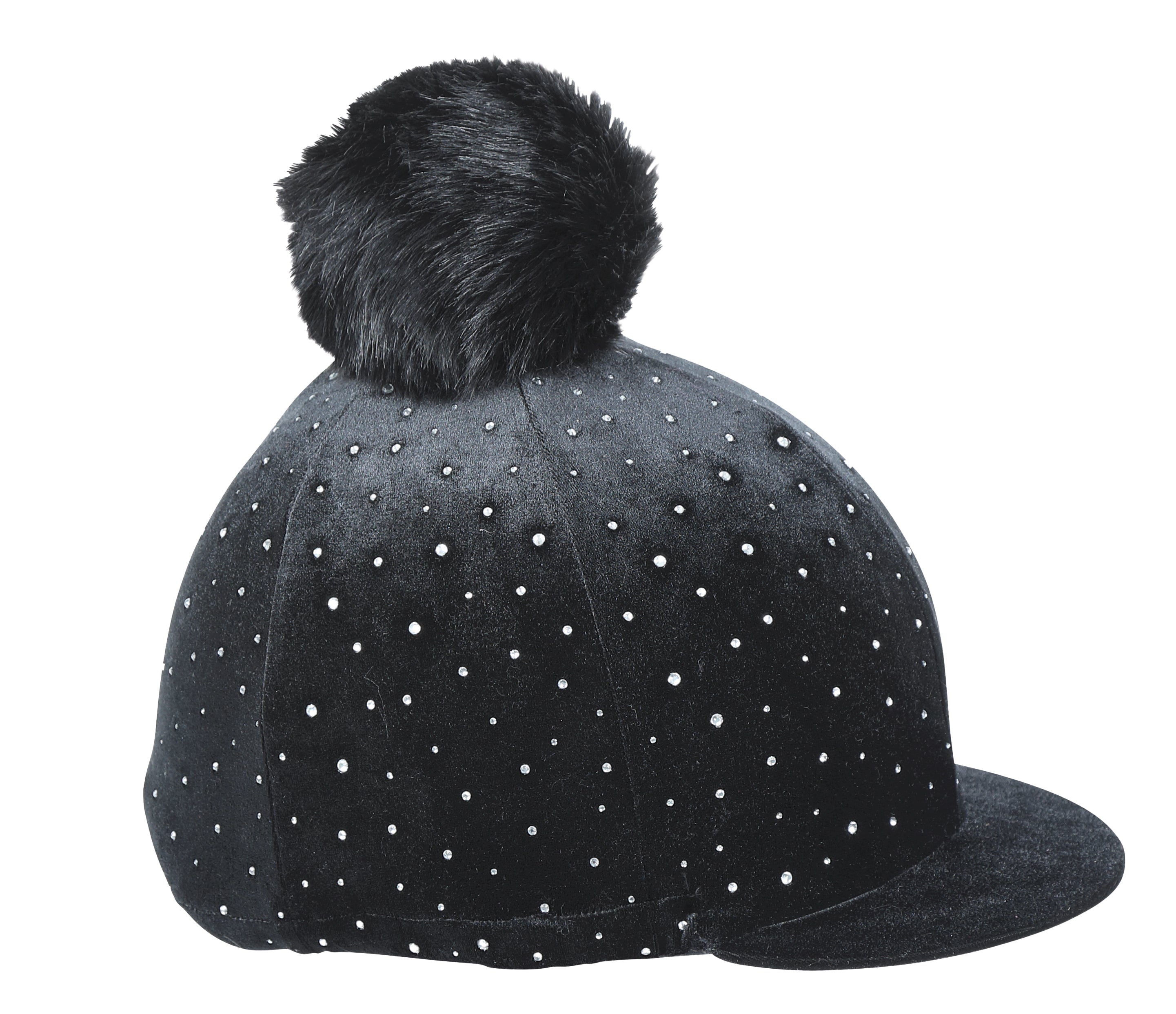 Shires Velvet Sparkle Hat Cover Black / 53-57
