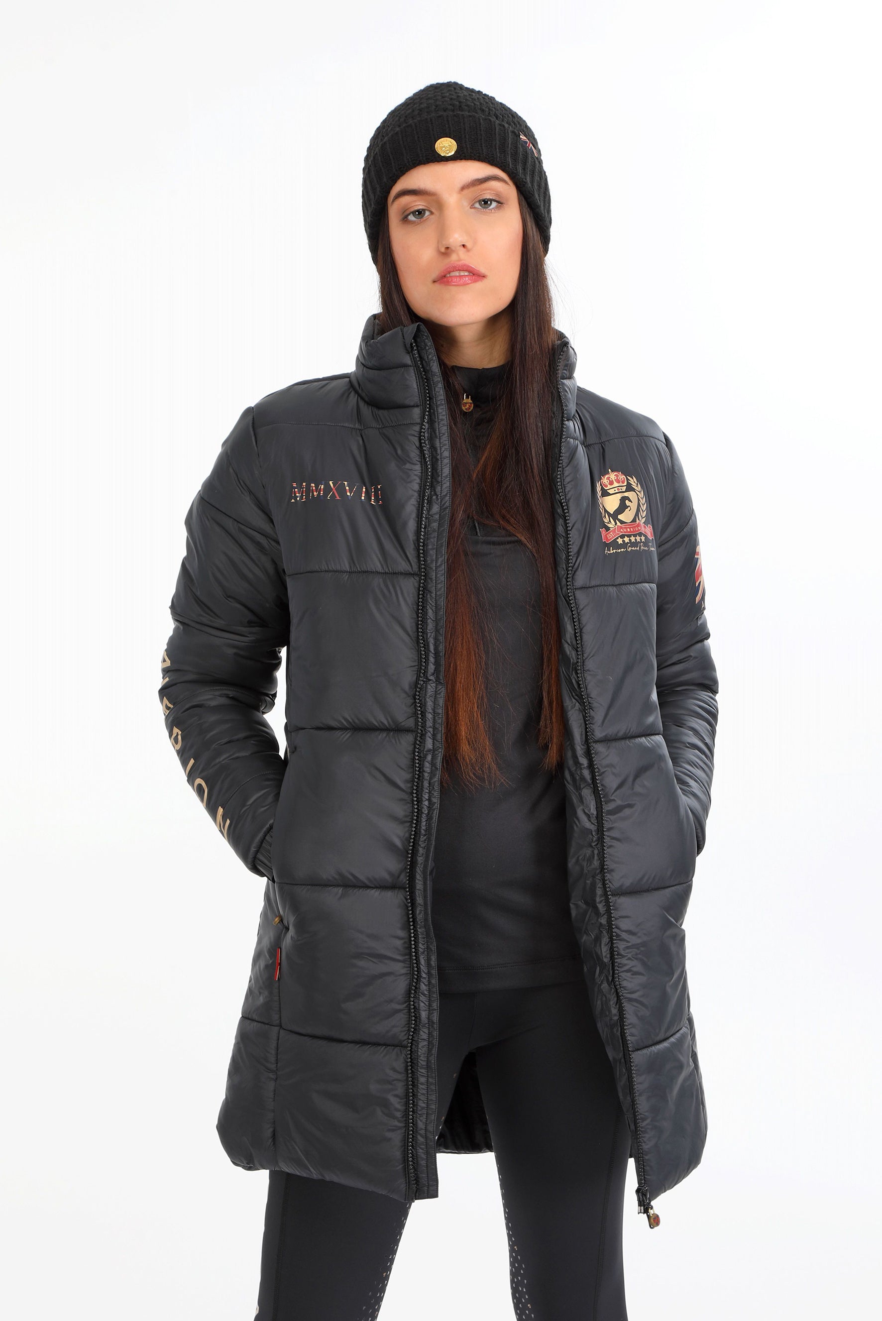 Shires Team Padded Coat Black / Large