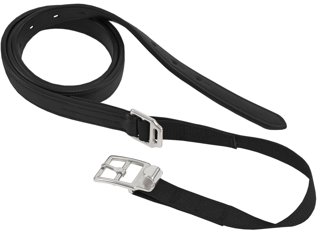Shires Extension Stirrup Leathers Black / All