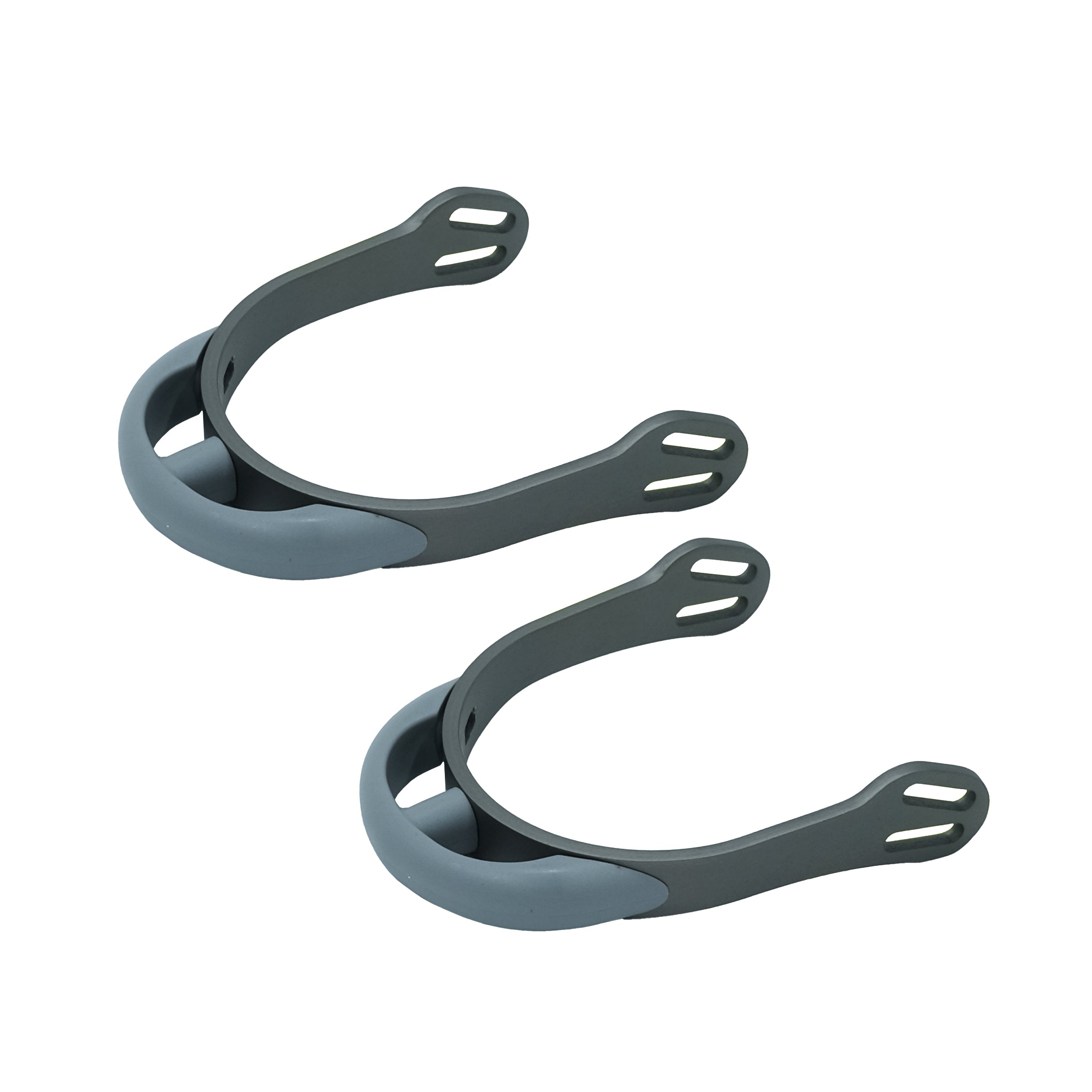 Soft Impact Aluminium Spurs Matt Grey / All