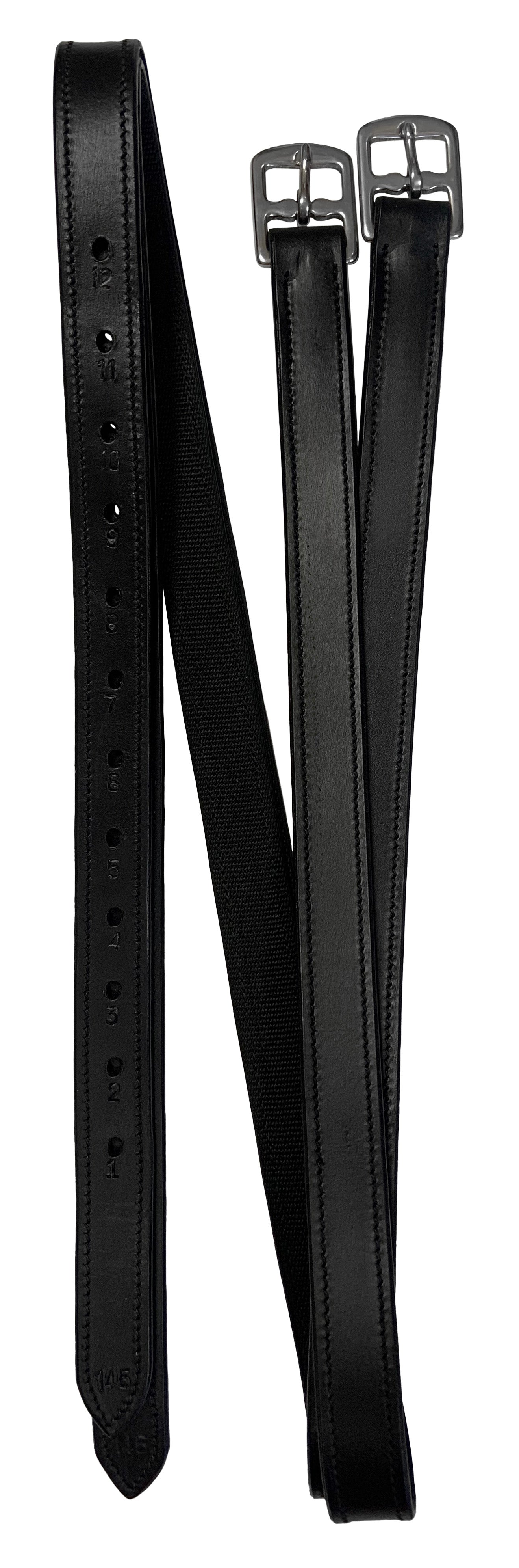 David Paul Reinforce Stirrup Leather Black / All