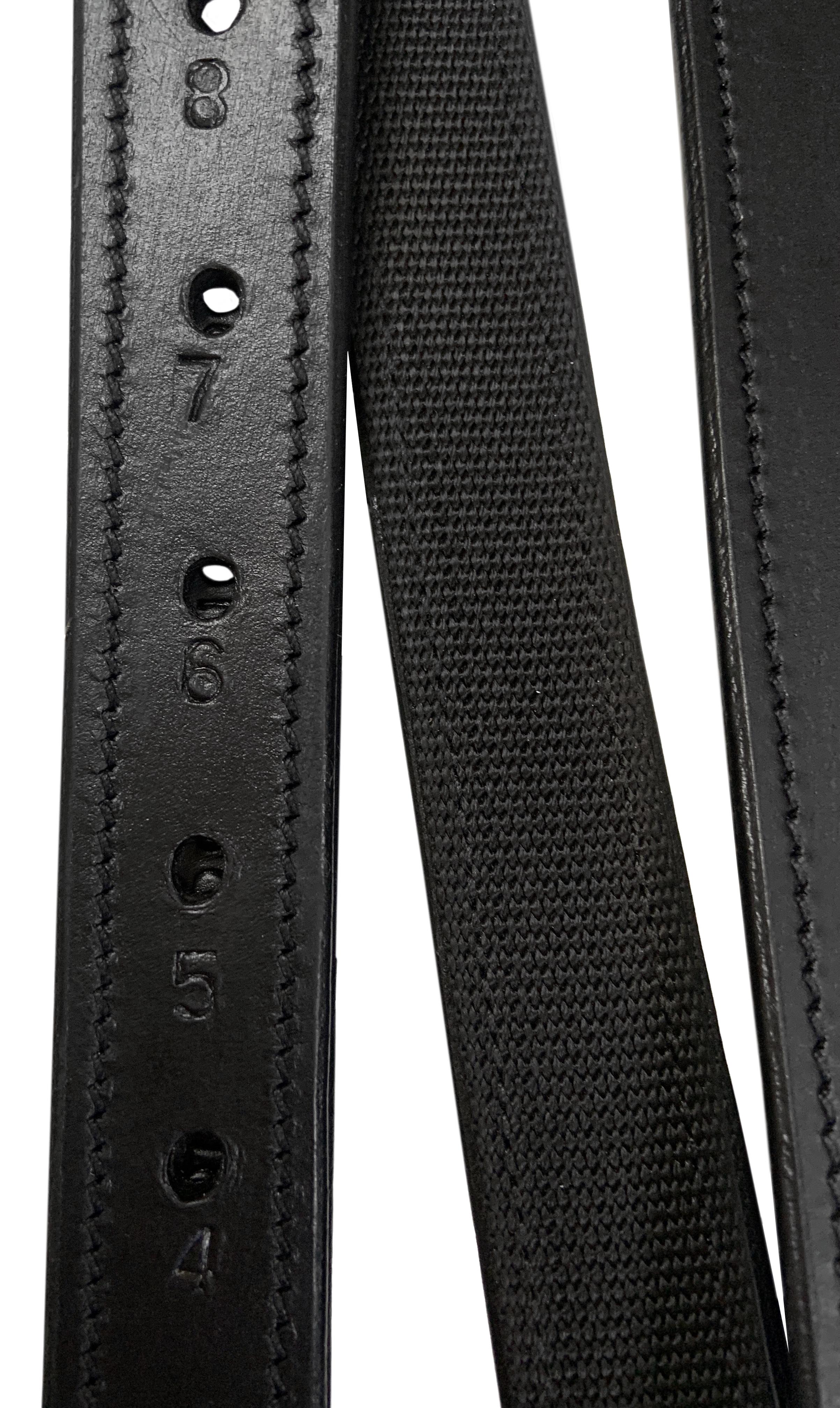 David Paul Reinforce Stirrup Leather Black / All