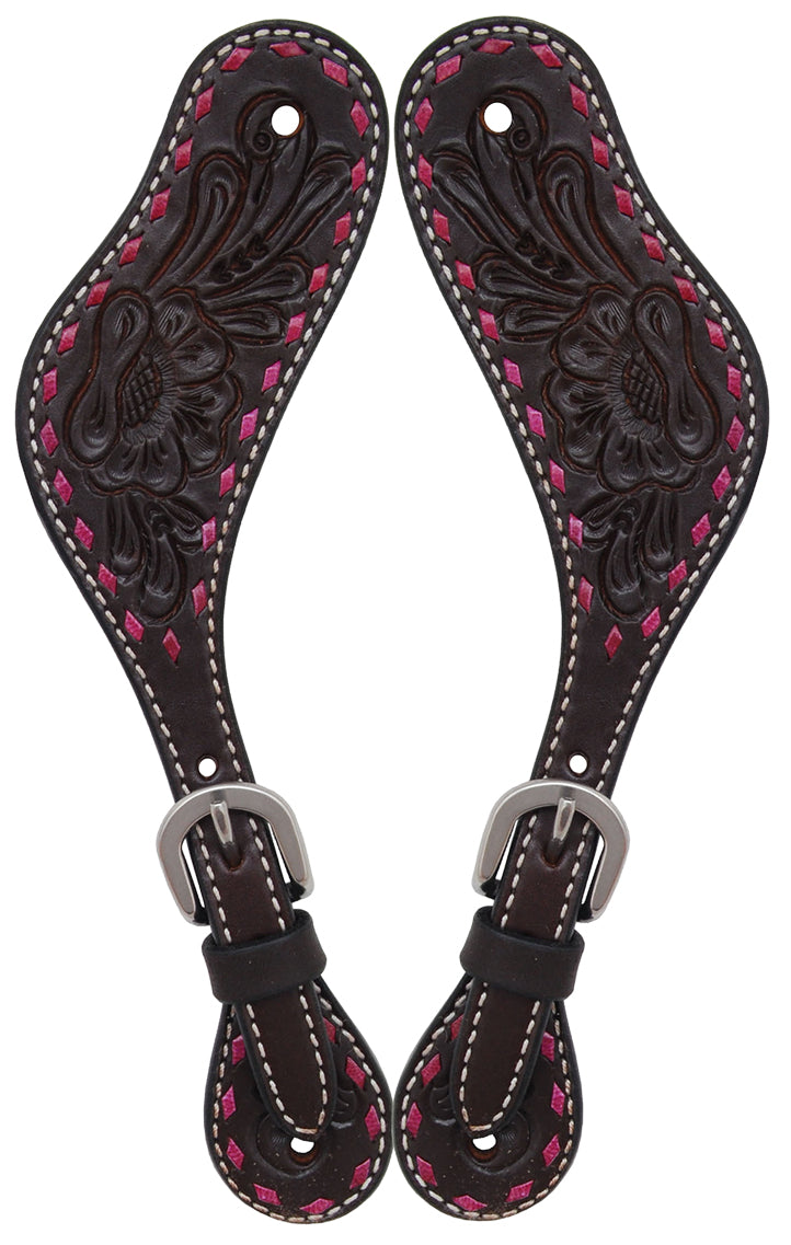 Origin A1 Ladies Floral Lthr Spur Strap