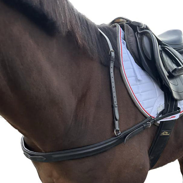 Enzo Straight Leather Breastplate Brown / Full