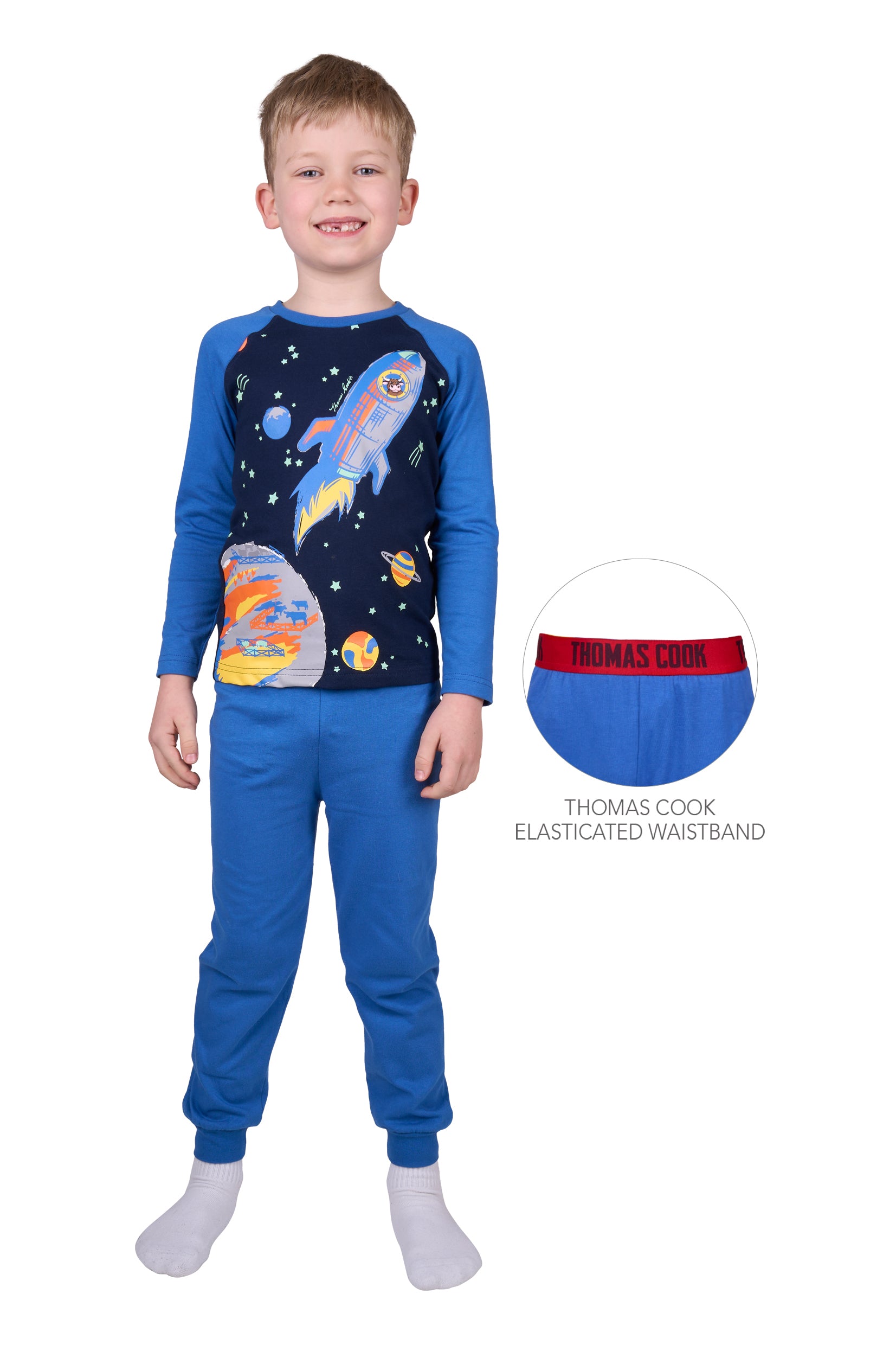 TC Boys Rocket Glow in the Dark Pjs One / 10