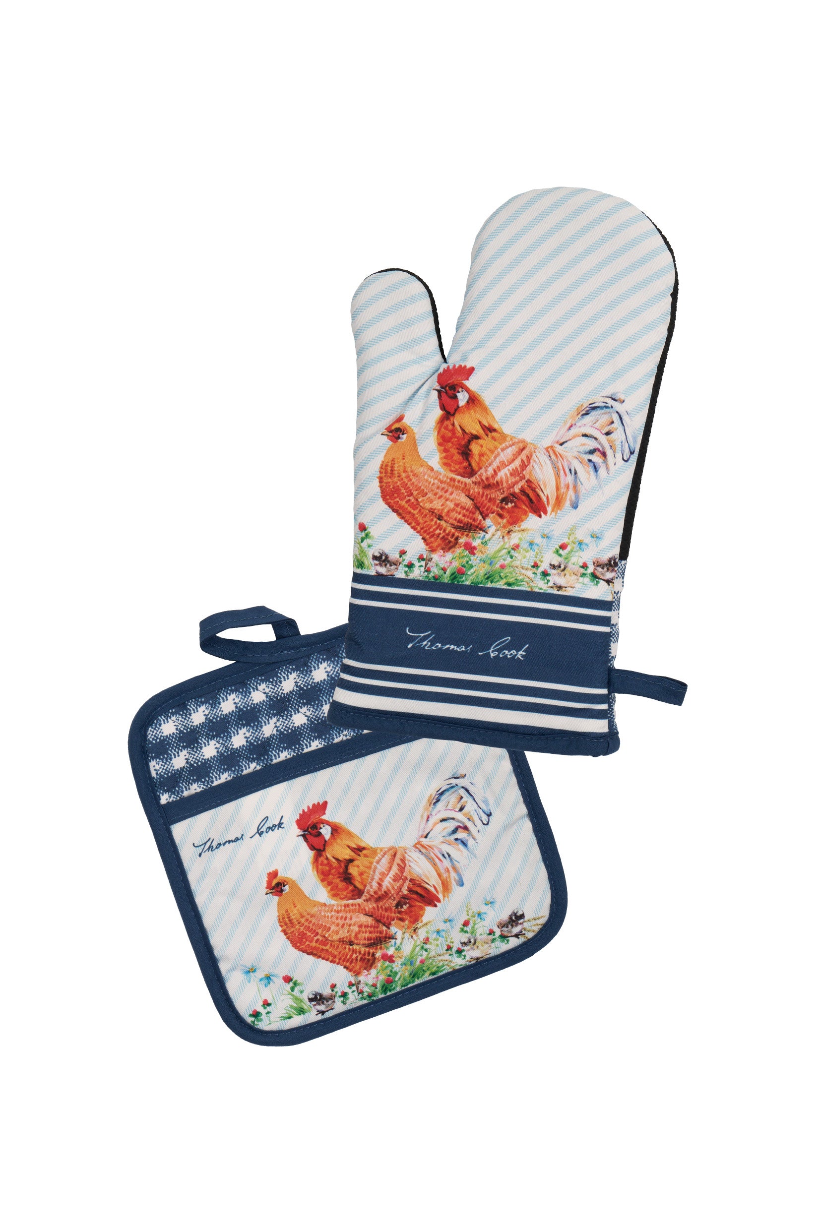 TC Oven Mitt & Pot Holder Blue / All