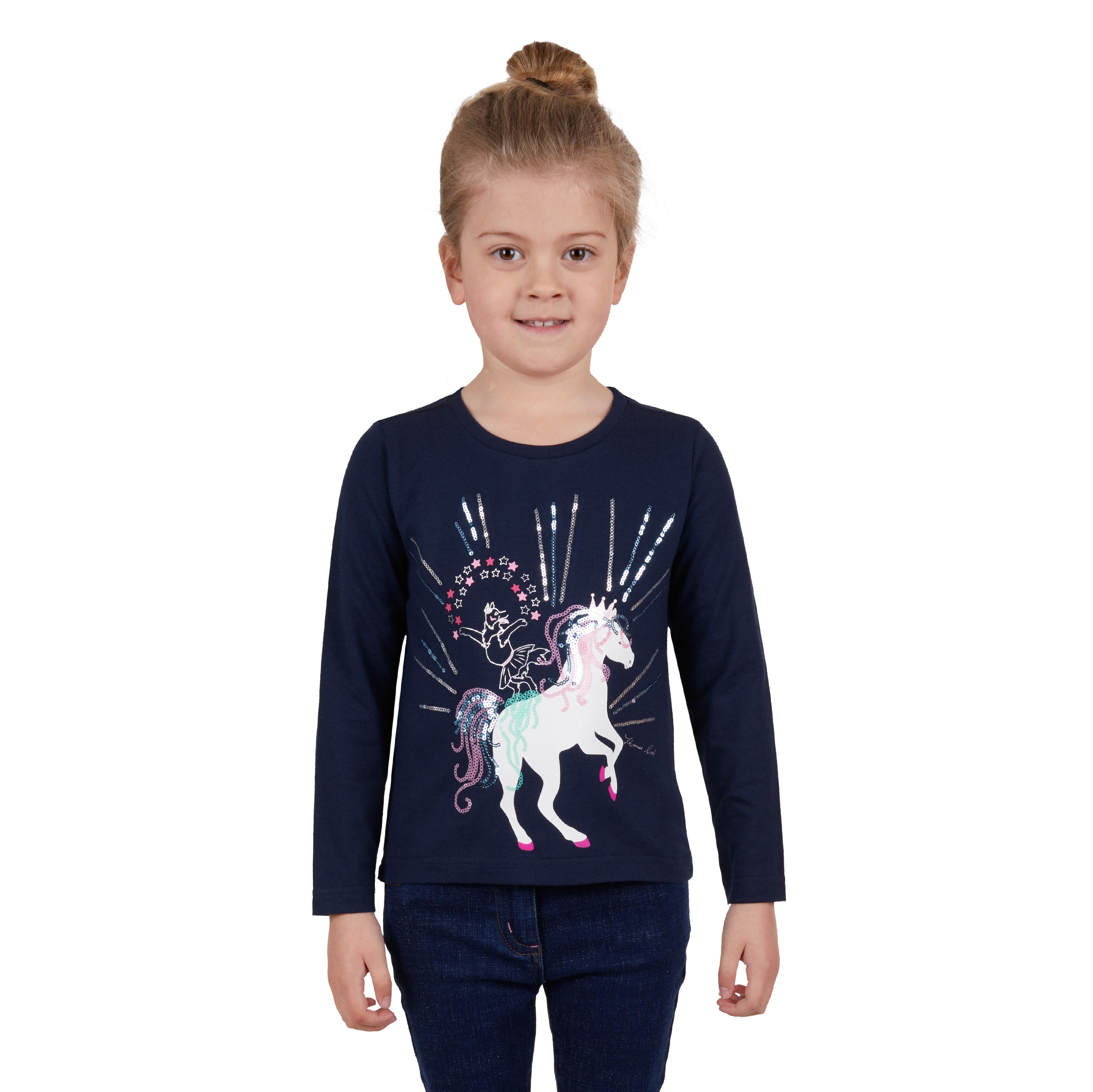 Thomas Cook Girls Dora L/S Tee % Navy / 10