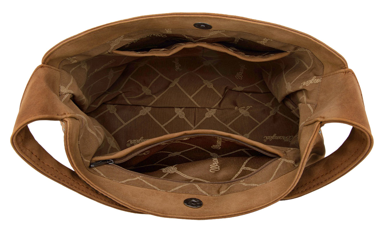 Wrangler Shiloh Fringe Studded Bag (Tan)