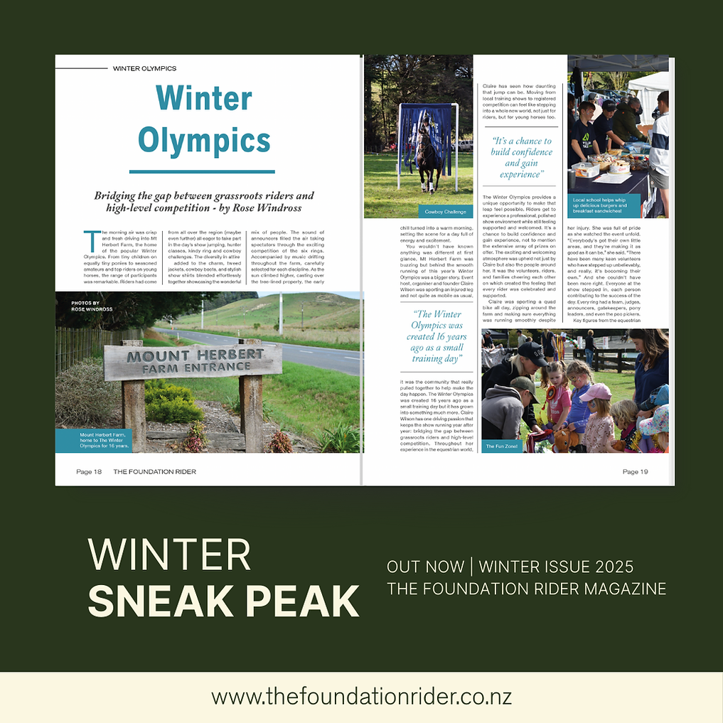 The Foundation Rider Magazine Winter