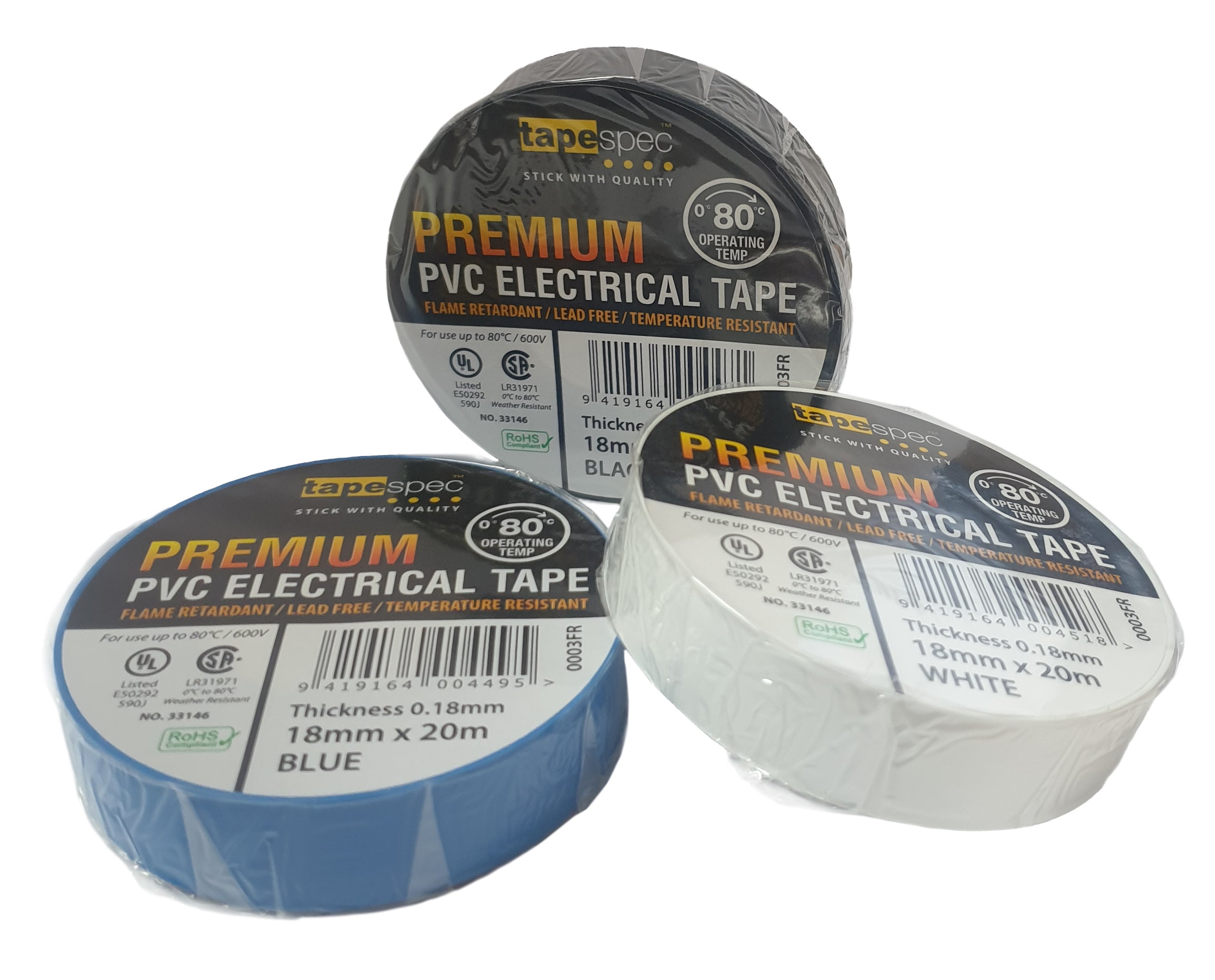 Tapespec Bandage Tape Black / 20m