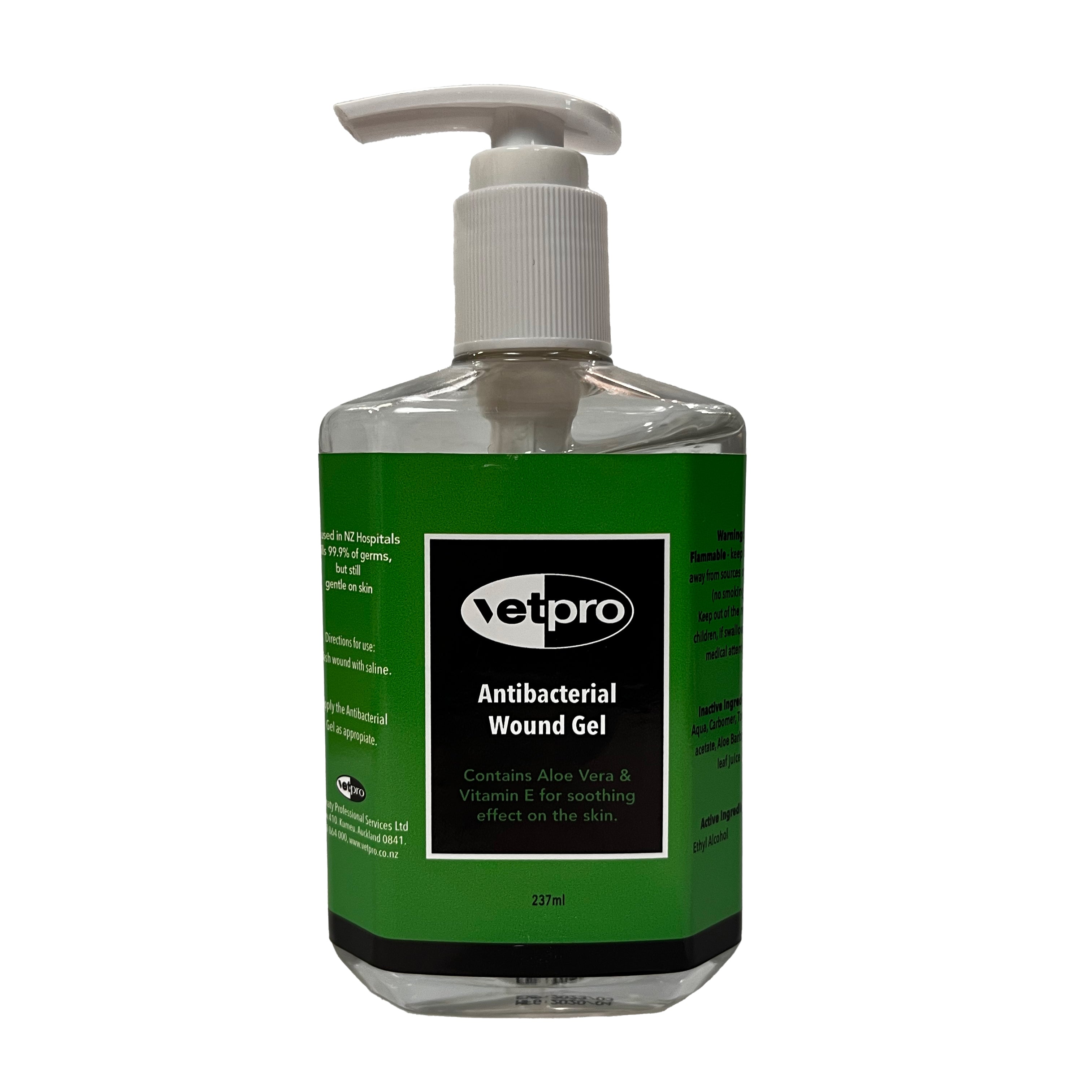 VetPro Anti Bacterial Gel Pump (236ml)