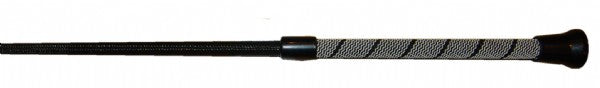 Dressage Whip w/Silver Cap Silver / 100cm