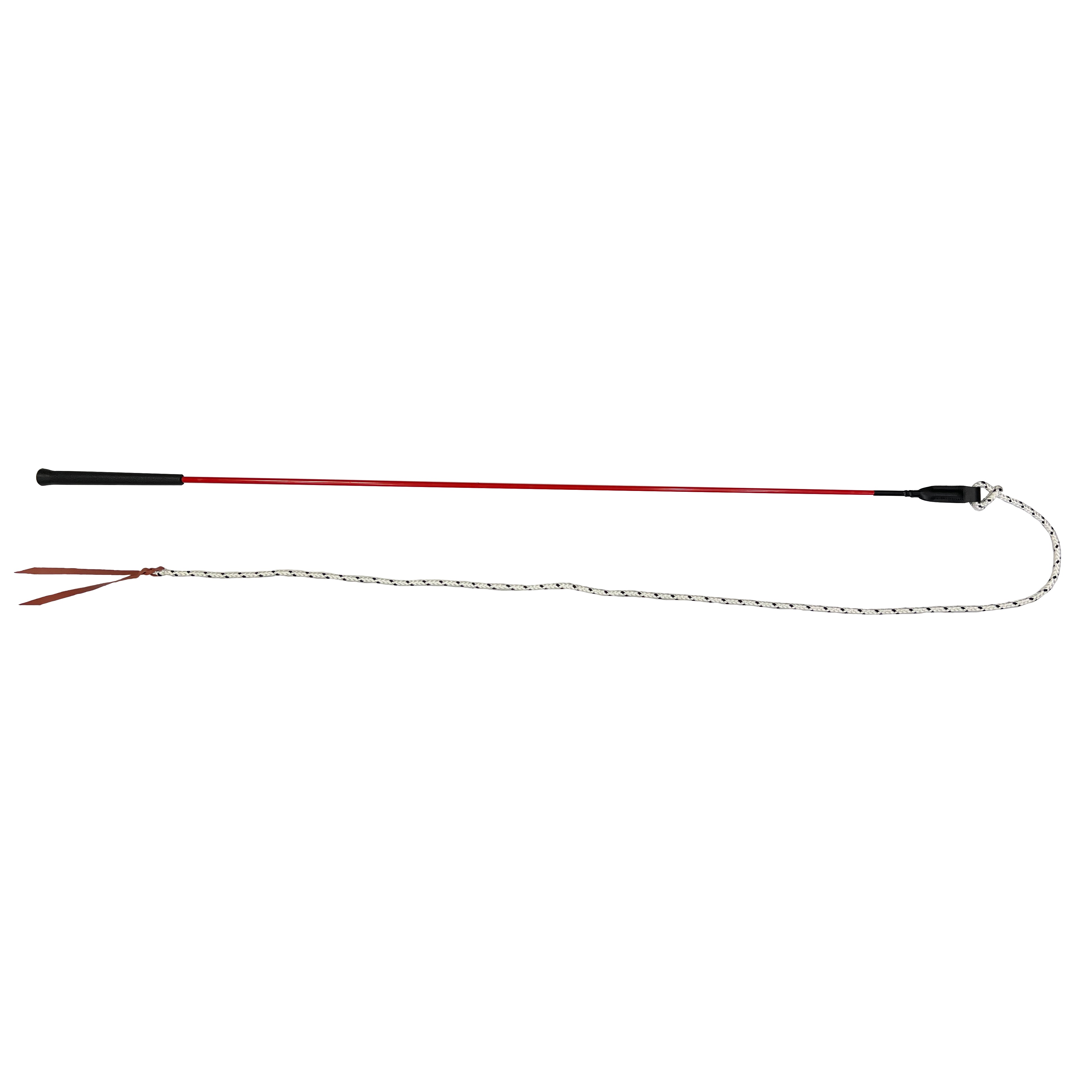 Training Whip with Lthr Popper(Red 80cm)