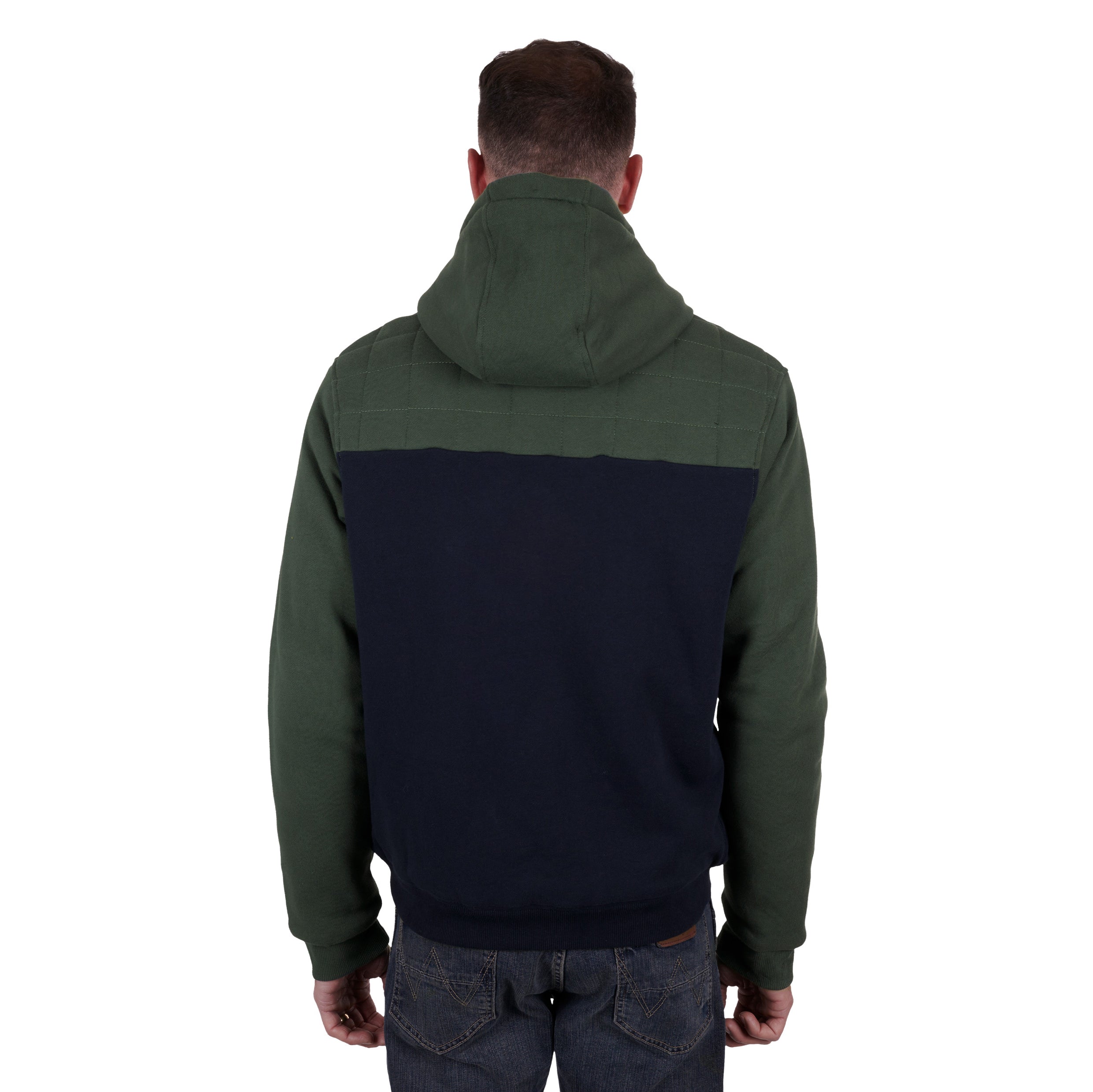 Wrangler Mens Elliot Zip Hoodie % Navy / Large