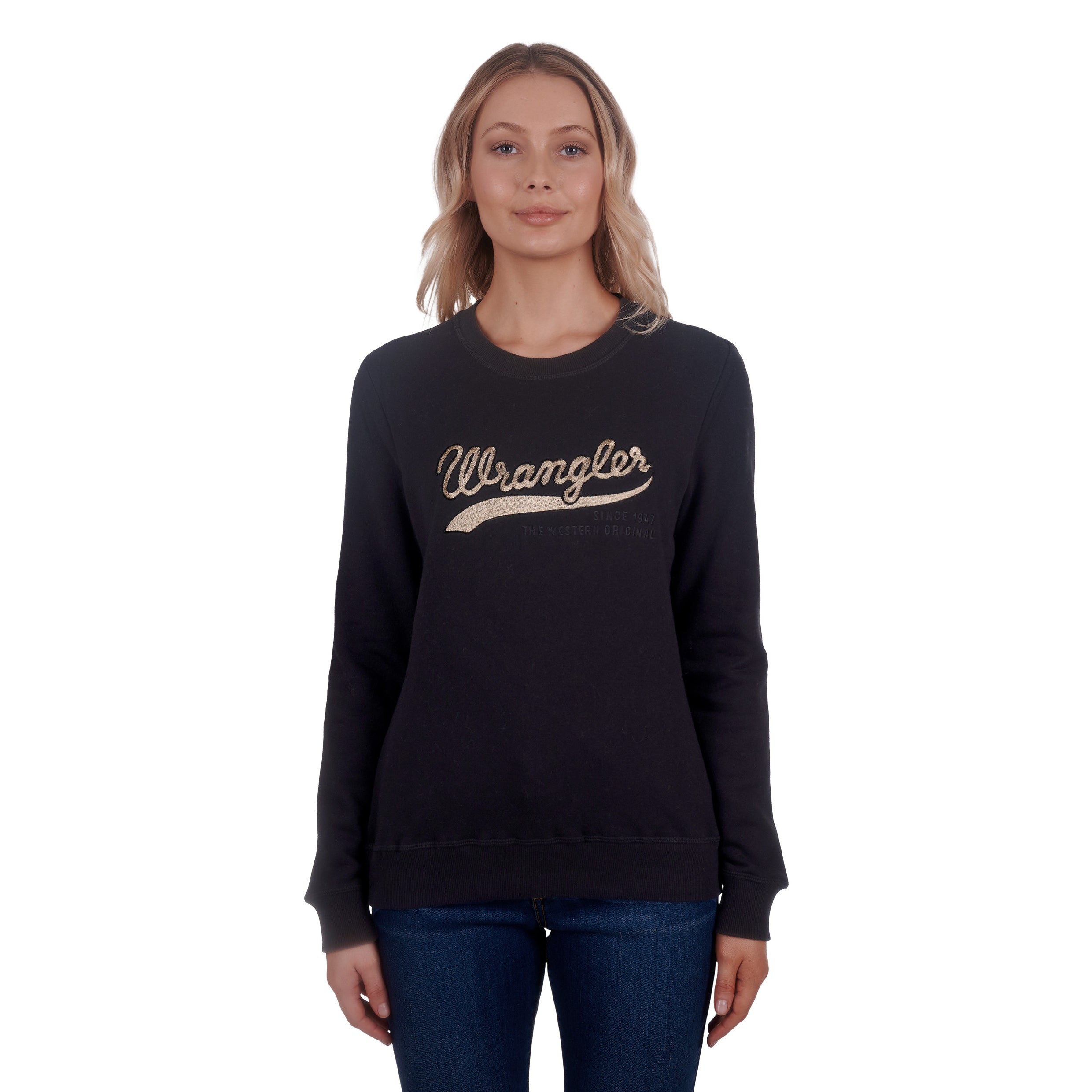 Wrangler Womens Stella Crew % Black / 10