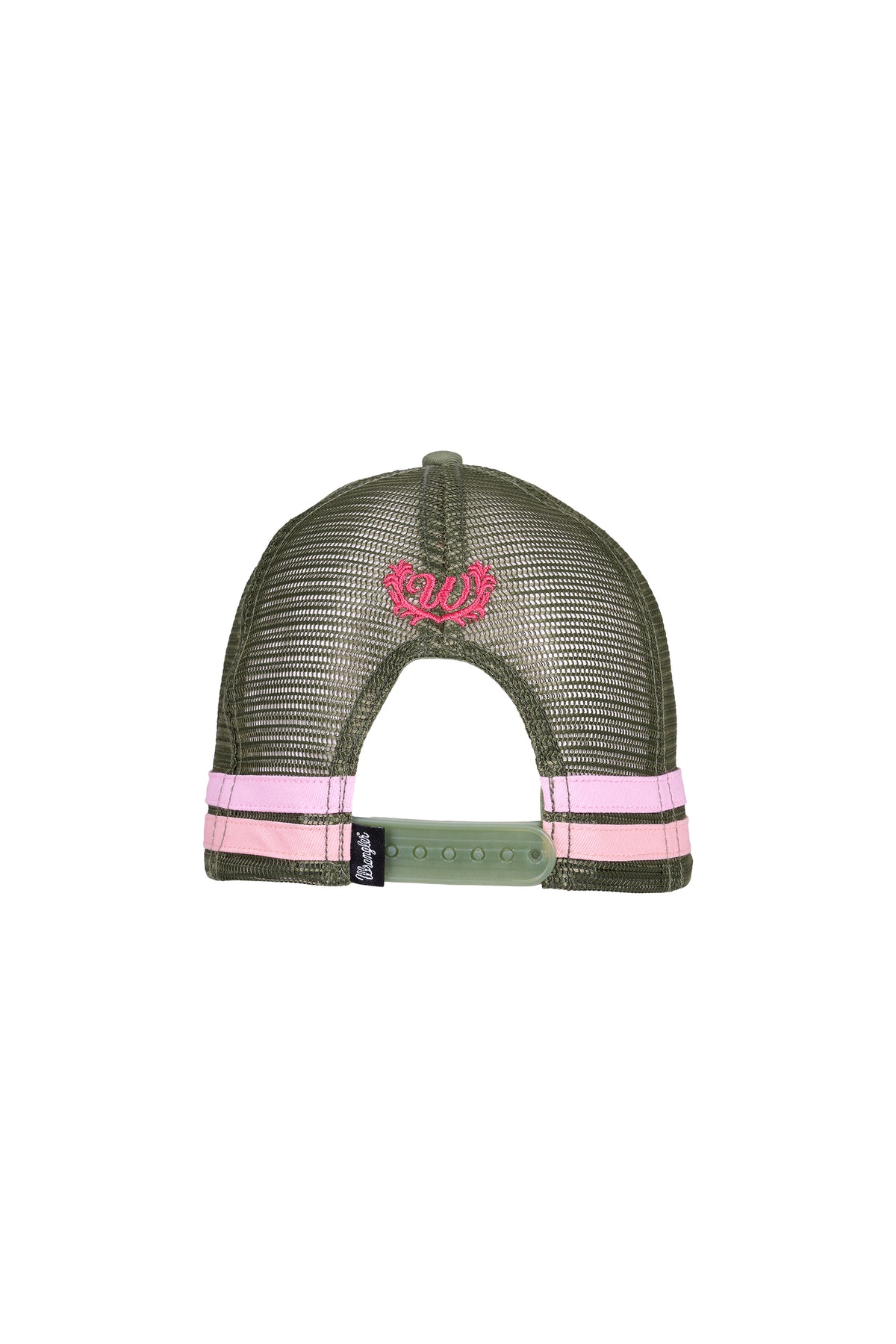 Wrangler Willa High Profile Trucker Cap - Khaki/Coral