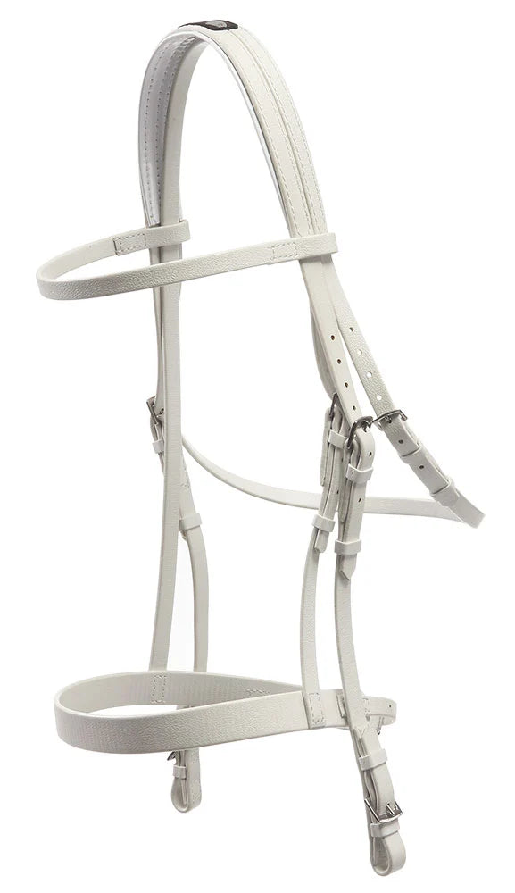 Zilco Epsom Bridle & Cavesson (White)