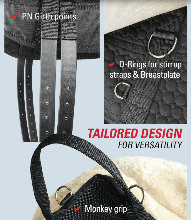 Zilco Deluxe Fleece Bareback Saddle