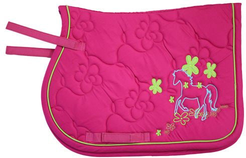 Prima Quilted Saddle Cloth Pink / Pony