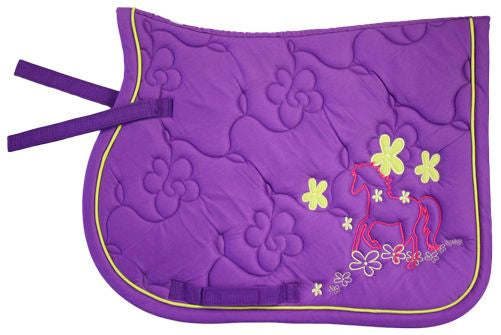 Prima Quilted Saddle Cloth Pink / Pony