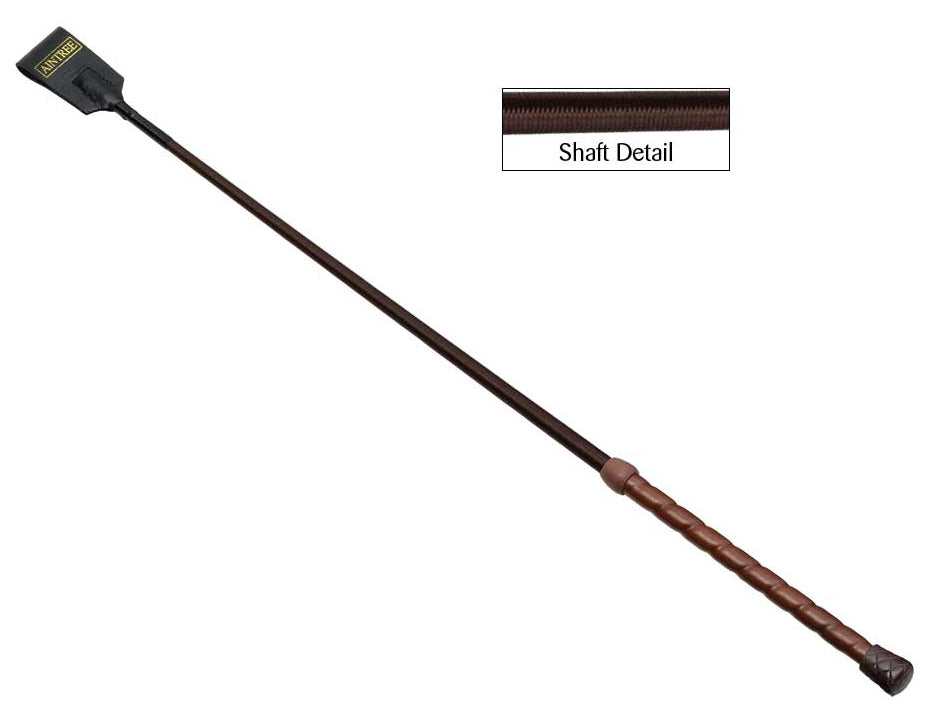 Zilco Aintree Leather Grip Crop Brown / All