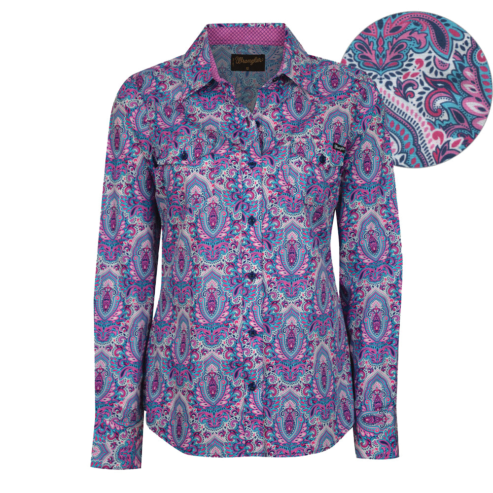 Wrangler Womens Brittney Long Sleeve Shirt%
