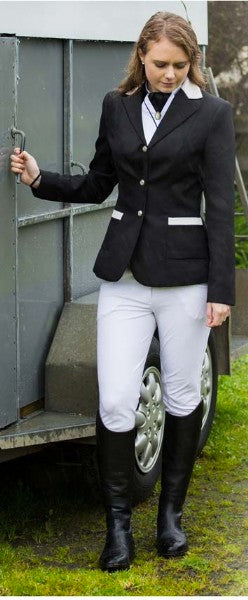 Club Ladies Showjacket (Med Black/Wht)%