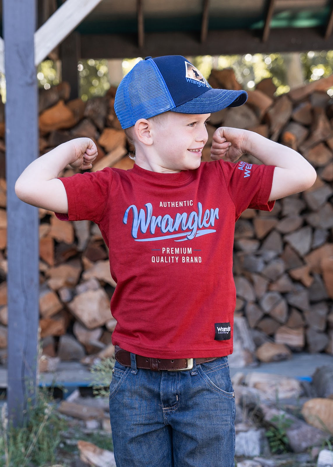 Wrangler Boys Andrew Short Sleeve Tee%
